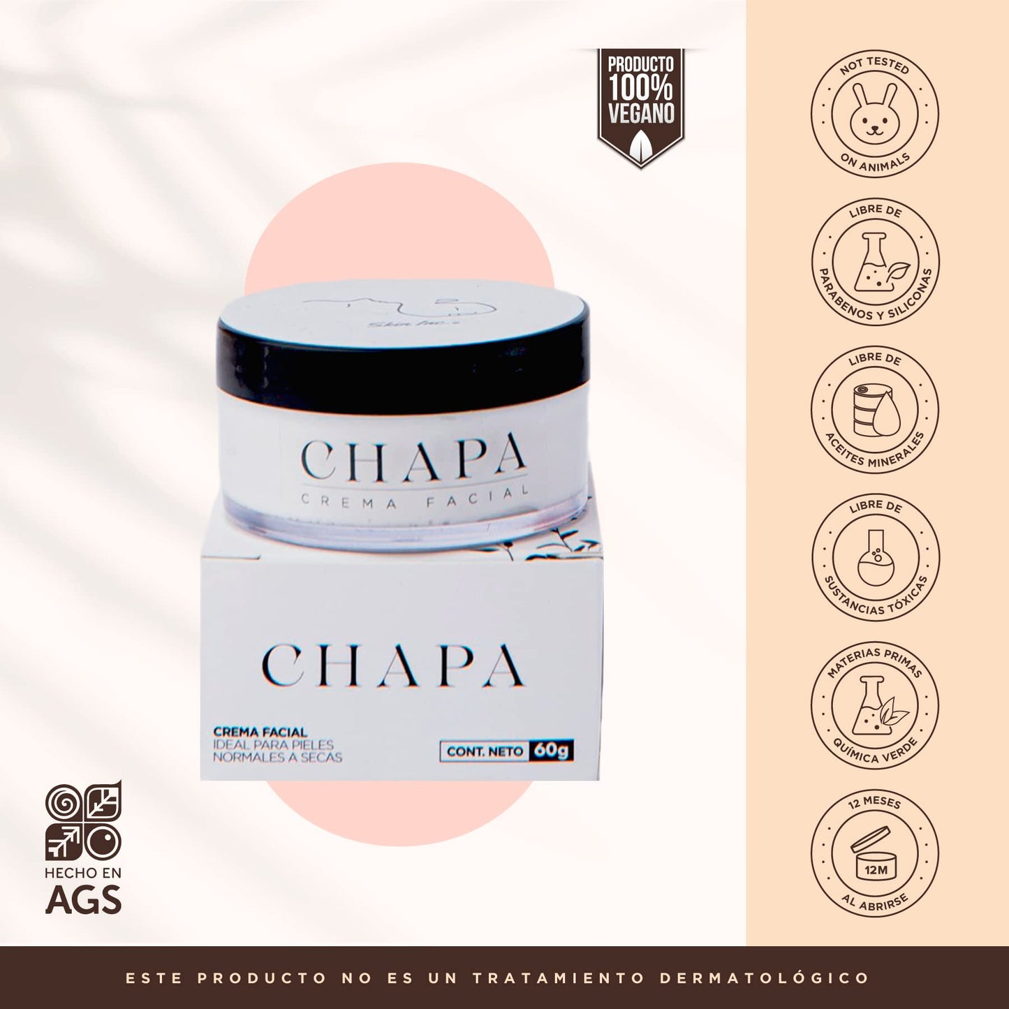 Skin Inc | Chapa Crema Facial Humectante Para Piel Normal a Seca