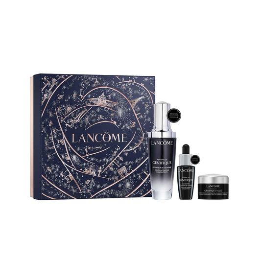Lancôme, Advanced Génifique, Set de Regalo, Suero Advanced Génifique 50 ml y 10 ml + Crema Para Contorno de Ojos Advanced Génifique 5 ml, Para Una Piel Luminosa y Sin Líneas de Expresión, 2 Piezas