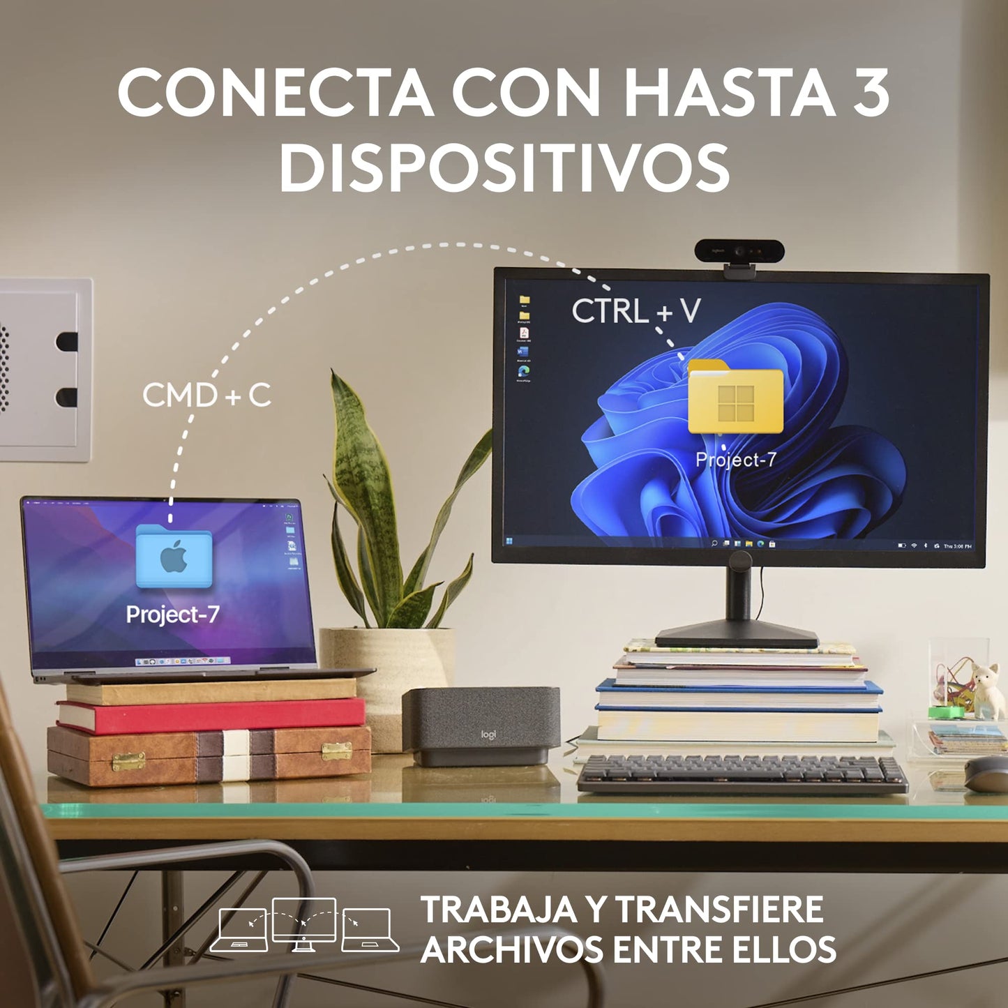 Logitech MX Anywhere 3S Compact Mouse inalámbrico, Desplazamiento Veloz en Todos Lados, dpi 8K, silencioso, Botones programables, USB C, Bluetooth, Windows PC, Linux, Chrome, Mac - Paleo Grey
