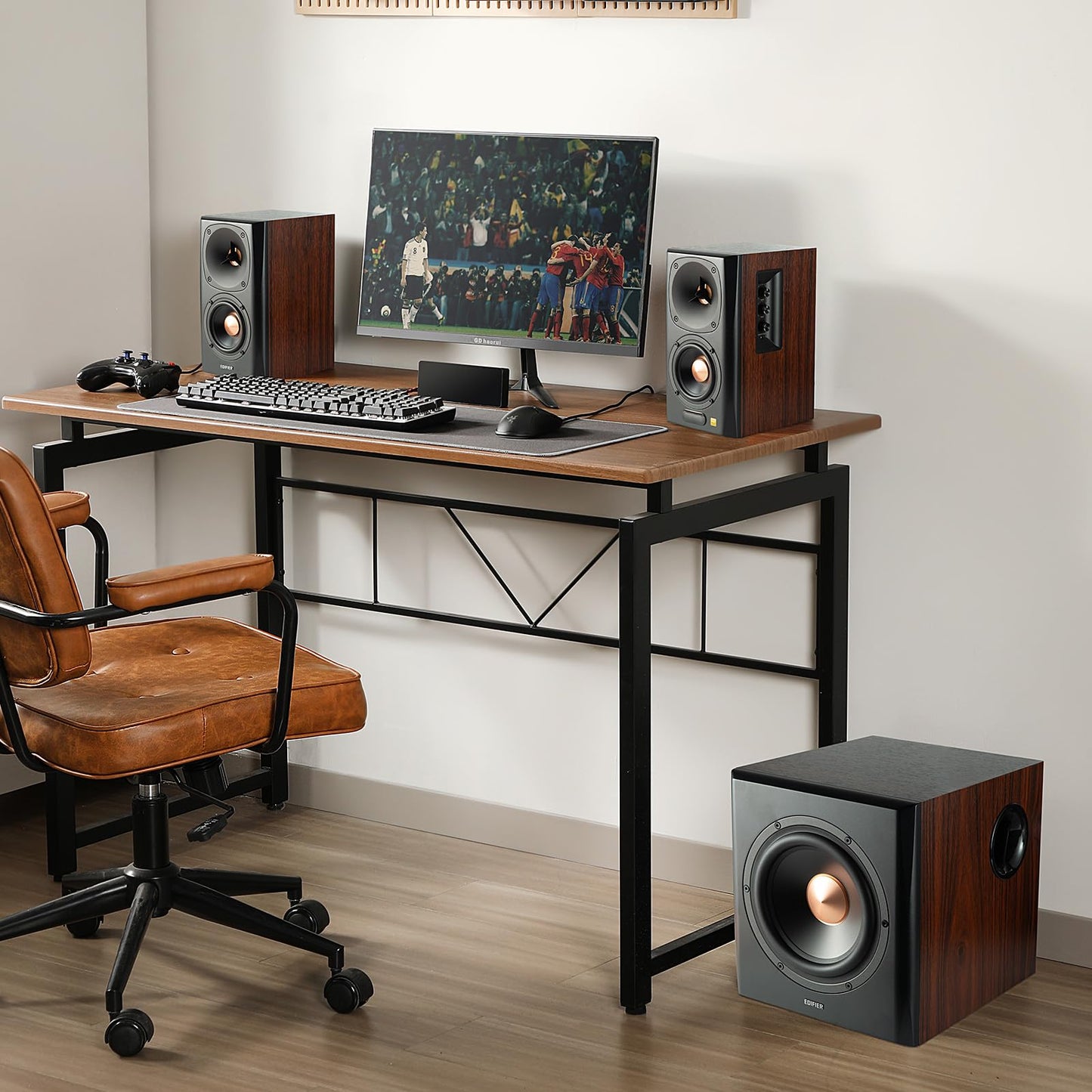 Edifier S360DB - Altavoz Bluetooth para estantería con subwoofer, Altavoces inalámbricos con Salida RMS de 155 W, Sistema de Audio Premium 2.1 para Salas de Juegos, Sala de Estar y guaridas