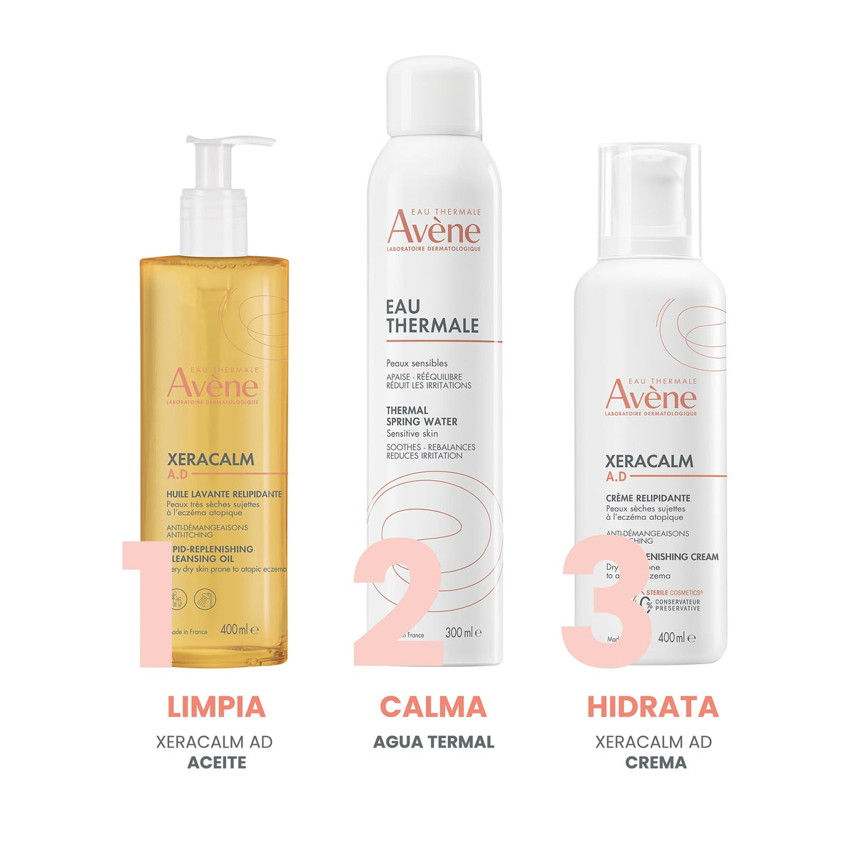Avène Xeracalm A.D. - Olio Detergente Liporestitutivo, 400ml (Small)