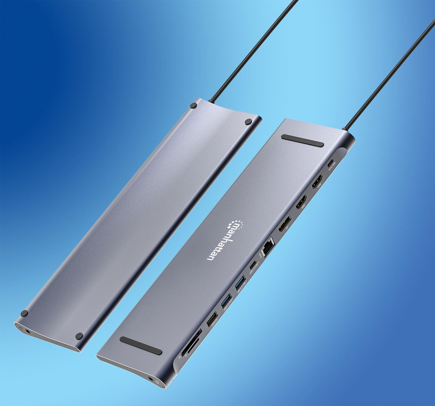 Manhattan USB-C Dock/HUB/Reader 10-Port