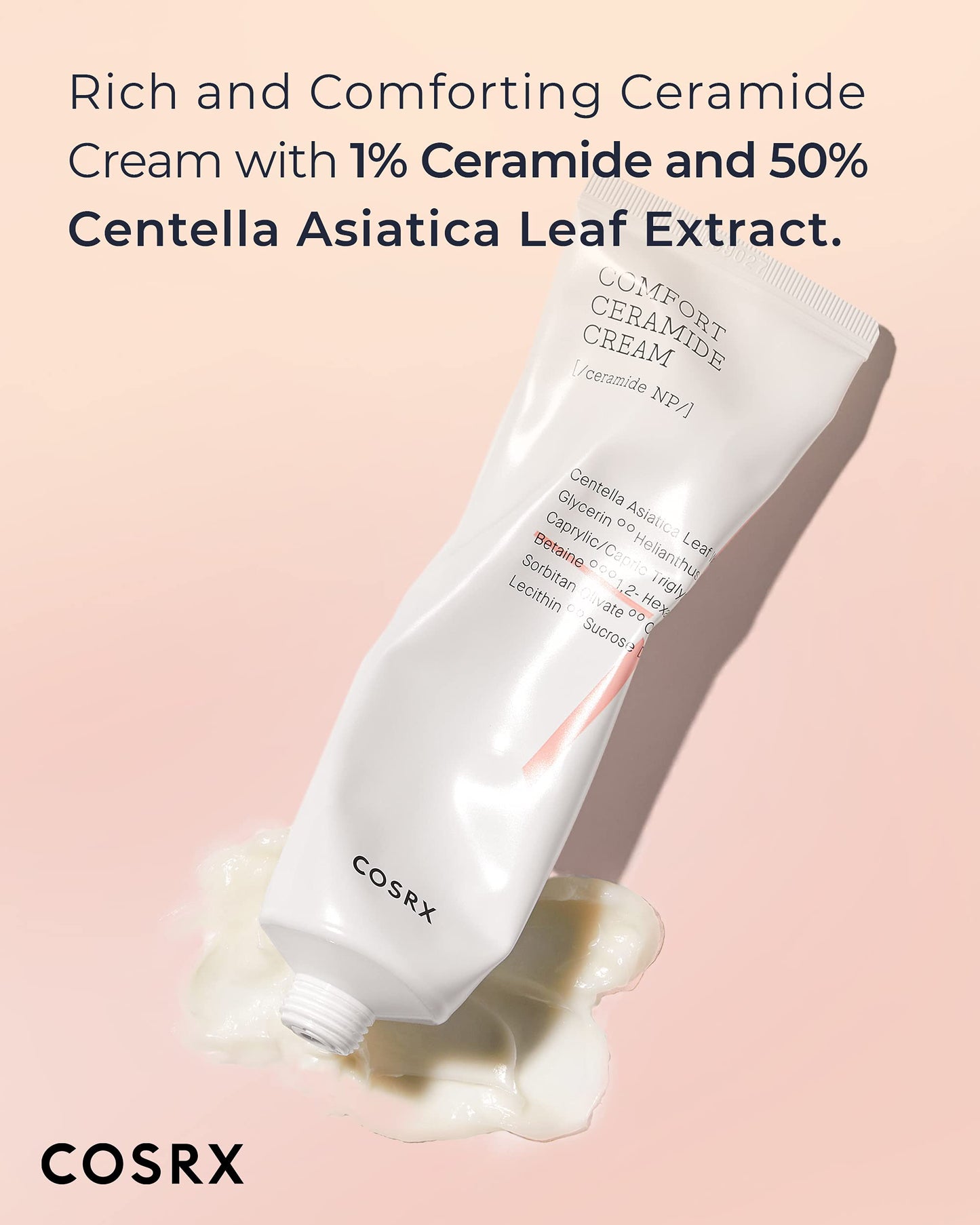 COSRX Balancium Comfort Ceramide Cream, 2.82 fl oz, Strengthen Skin Barrier, Lightweight Cream, Moisturizer, Soothe