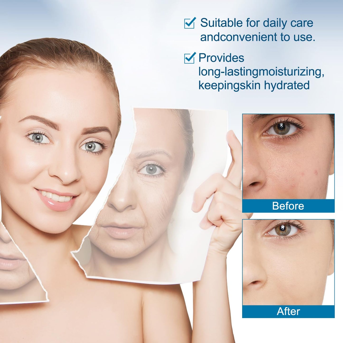 Sistema de microinfusión para labios, sistema micro para rostro, suero facial para piel suave y delicada para todo tipo de piel (1 herramienta de microsistema + 4 sueros faciales)