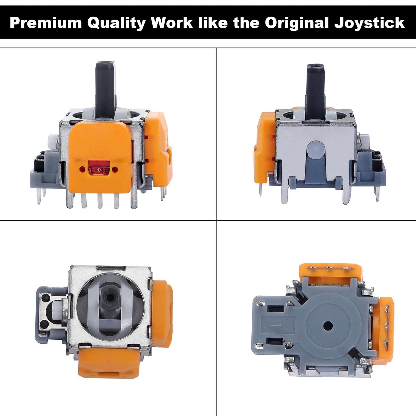 Ikpek - Juego de 4 joysticks de efecto salón de repuesto para driver DualSense PS5, sensor analógico 3D para rueda de pulgar de palanca de mando de mando de mando de mando de PlayStation 5