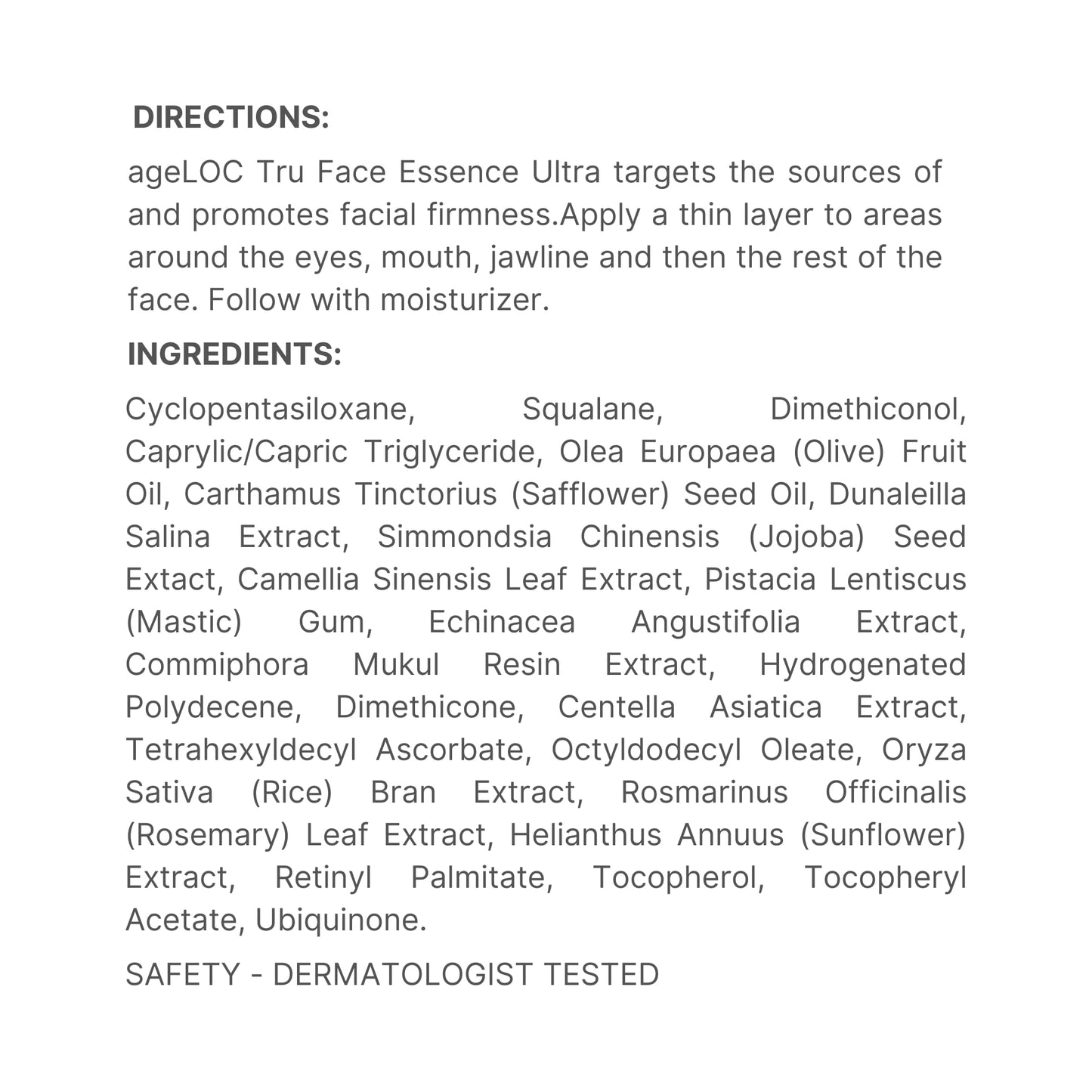 Nuskin Tru Face Essence Ultra