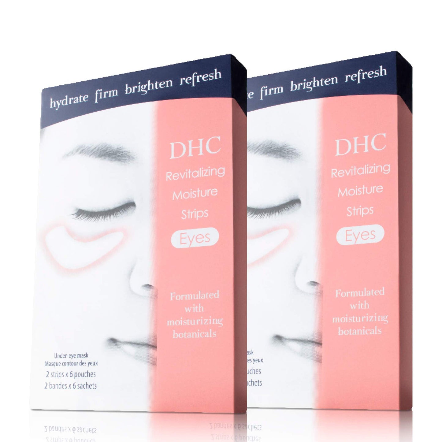 DHC Revitalizing Moisture Strips: Eyes (2 Count), Gel Strip Masks, 6 Applications Each