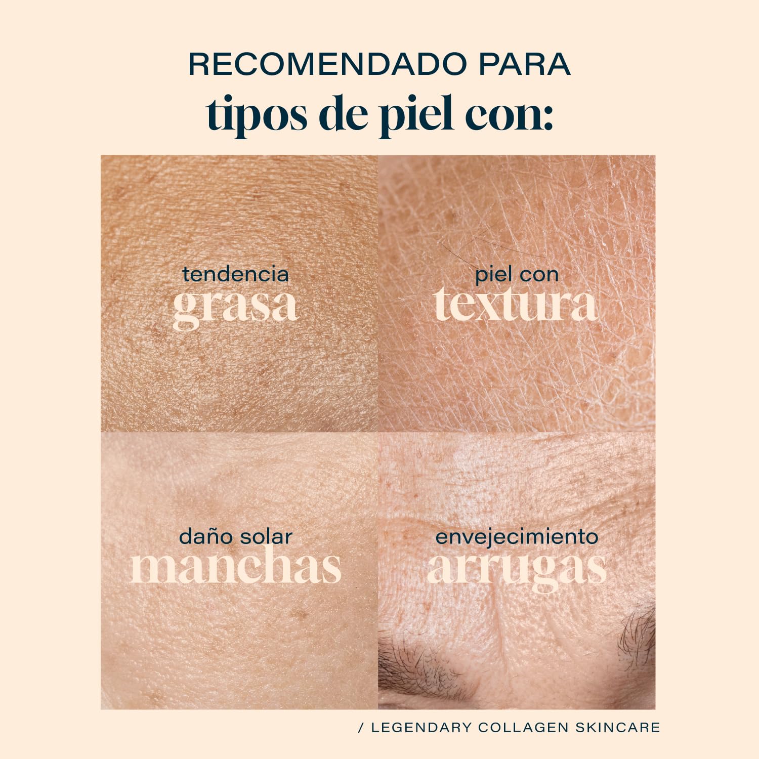Collagenic | Serum Peeling Facial 2 en 1| Acido glicólico y Colágeno Hidrolizado 50 ml | Serum Facial facial y cuello| Suero facial y contorno de ojos con peeling facial