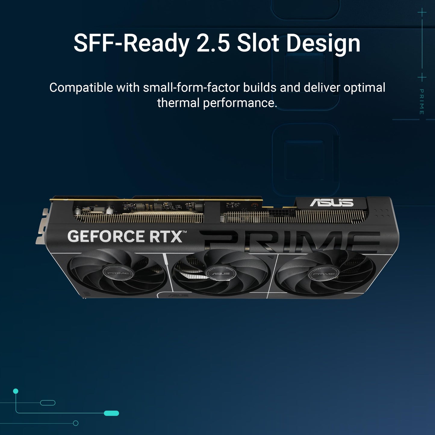 Tarjeta Gráfica ASUS Prime GeForce RTX 5080 SFF-Ready Diseño 2,5
