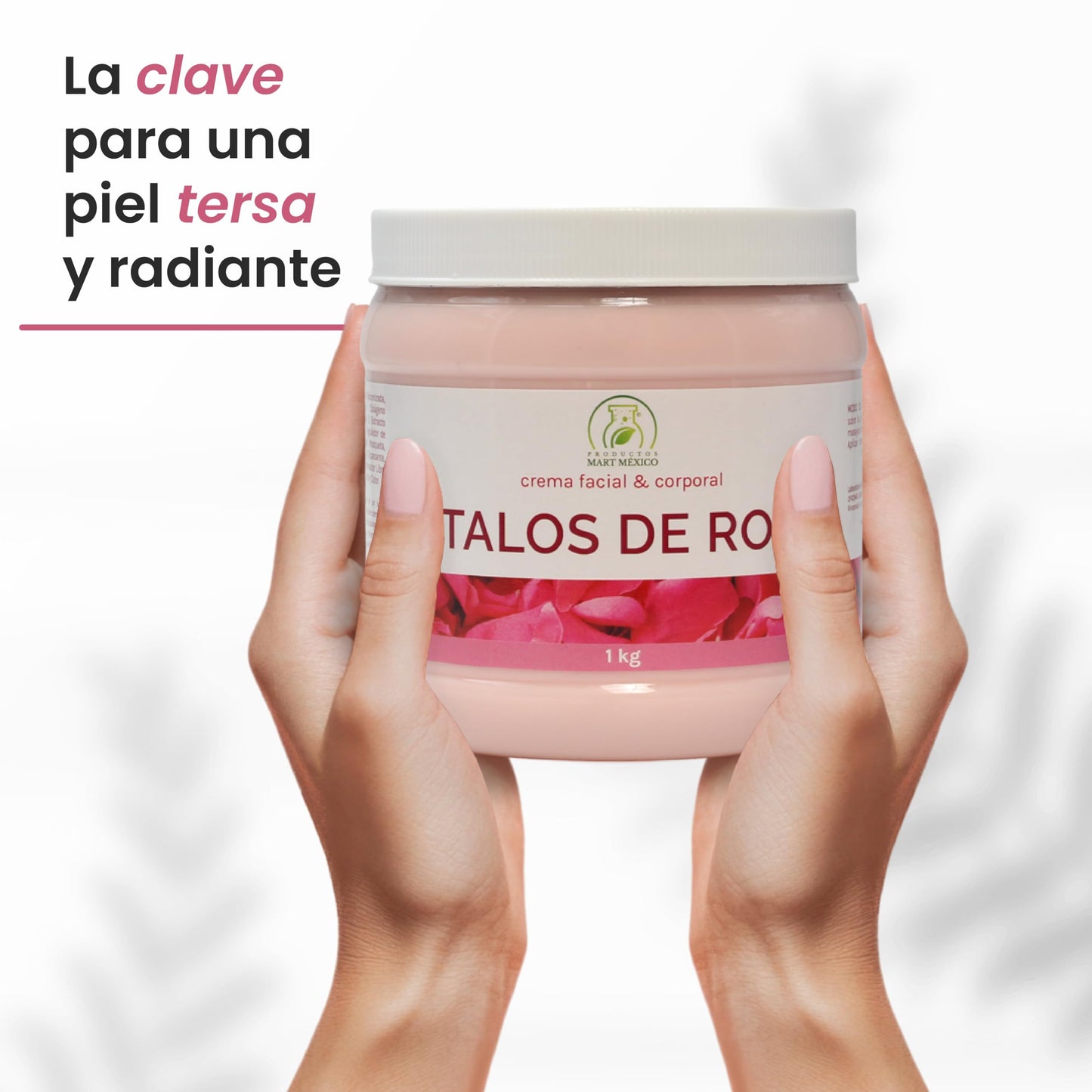 Crema De Pétalos De Rosas Piel Seca Productos Mart Mexico 1 kilo