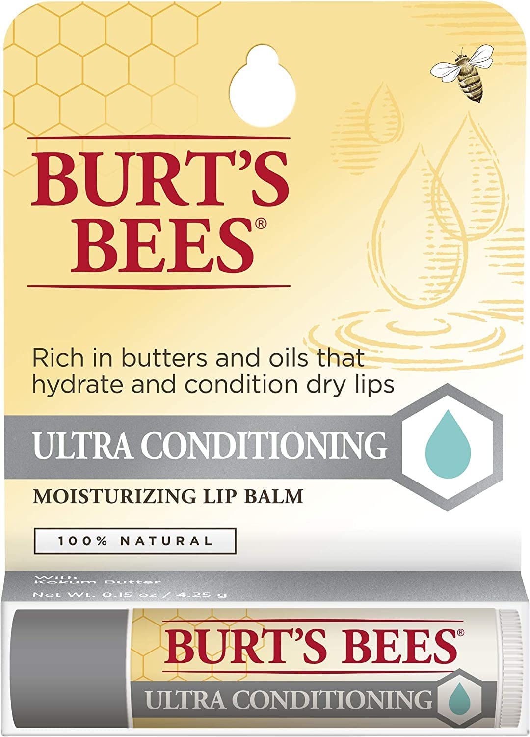 Burt's Bees Bálsamo Labial Ultra Acondicionado con Mantequilla de Kokum