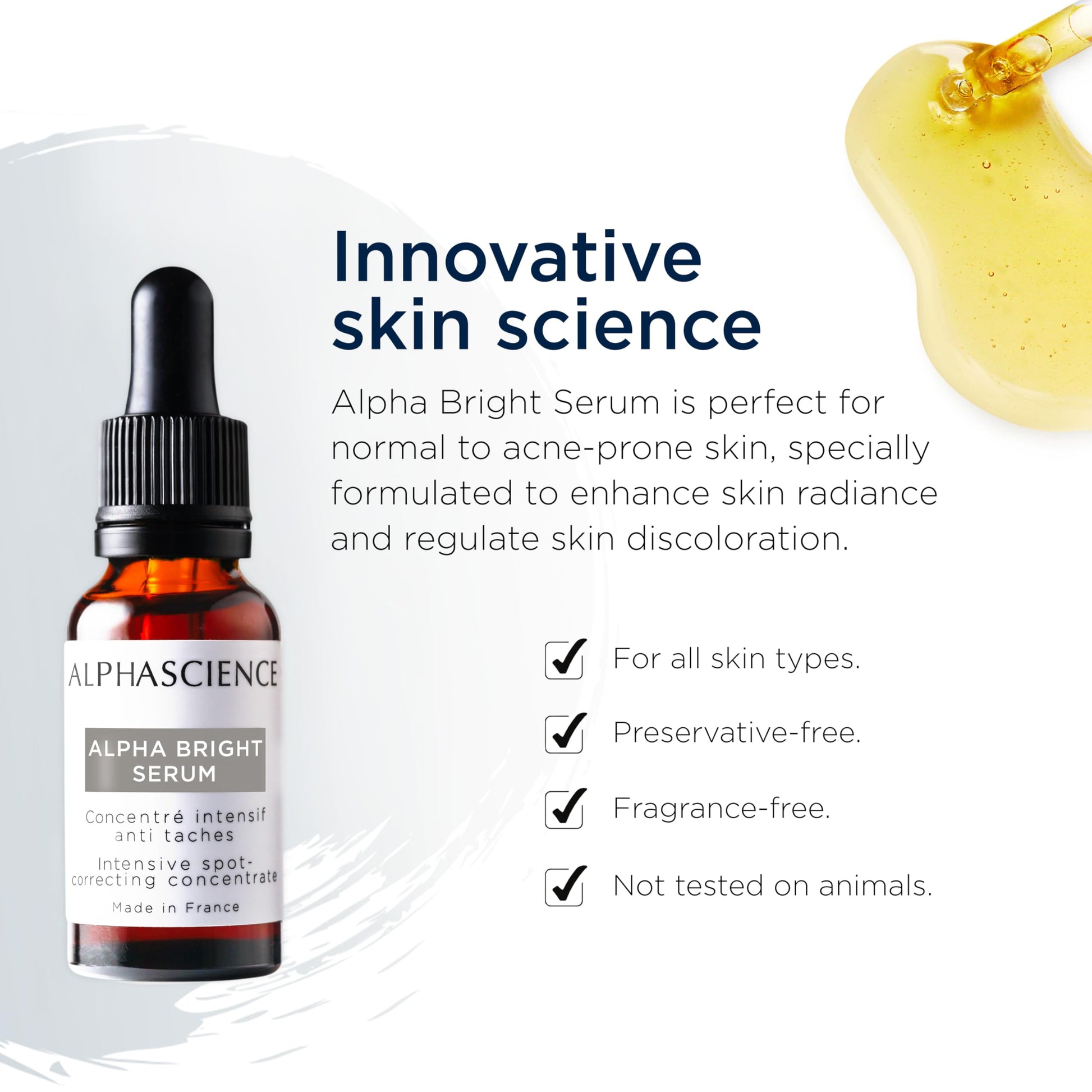 Serum Antimanchas Alpha Bright - Concentrado Avanzado 20 ml - Tratamiento Facial Claro y Uniforme