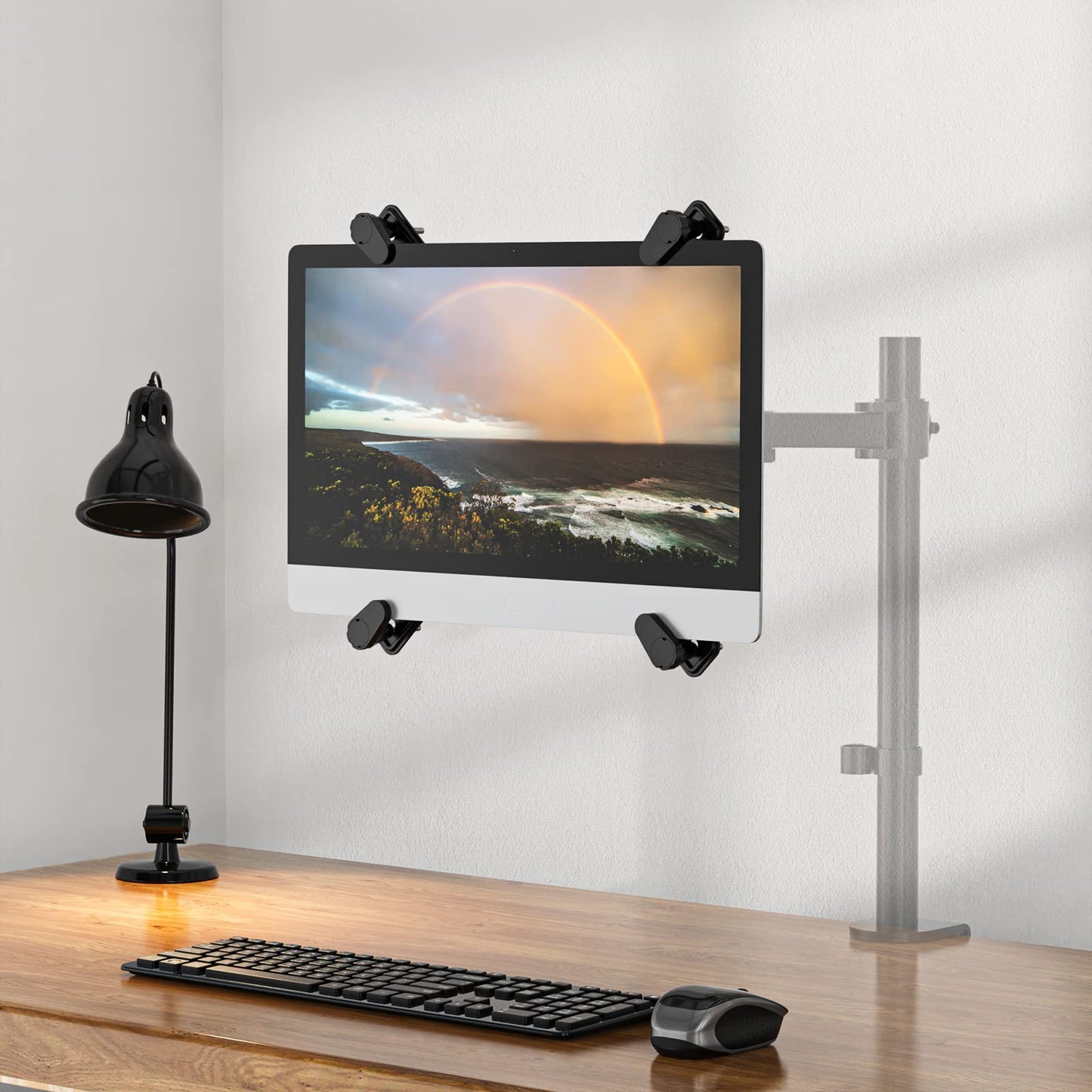 Adaptador VESA Monitor WALI 13 a 27 Pulgadas 8 kg Montaje 75 x 75 mm y 100 x 100 mm