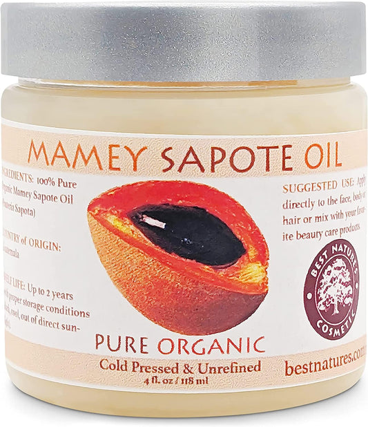 Mamey Sapote Oil Pure Organic Cold Pressed Unrefined 4 fl oz / 118 ml