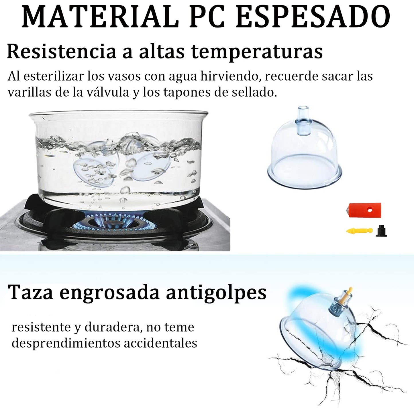 Juego de terapia de ventosas, juego de ventosas de 32 piezas, kit de ventosas profesional con tabla Gua Sha y ventosa de aceite Gua Sha, ventosa con bomba para aliviar la celulitis