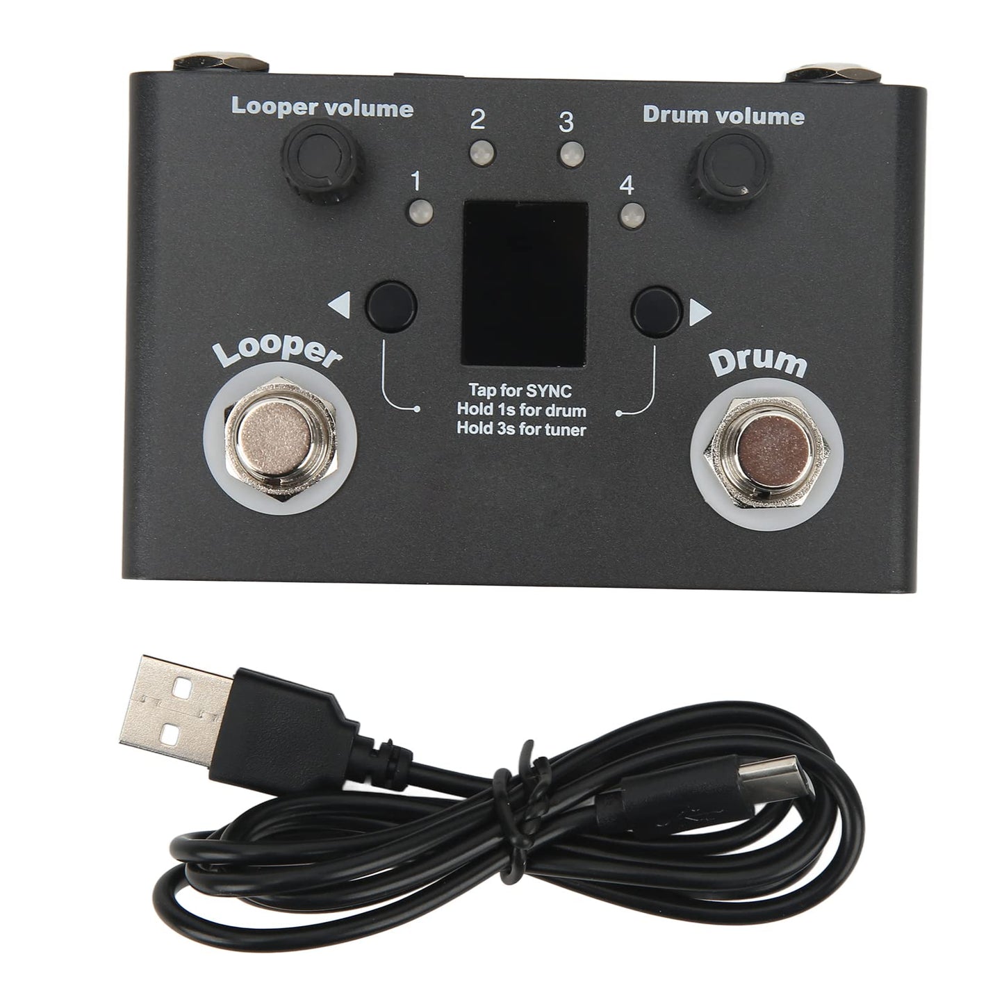Efecto de bucle, caja de ritmos Looper Pedal Sensible Afinación precisa Metal Alta resistencia para equipos de audio