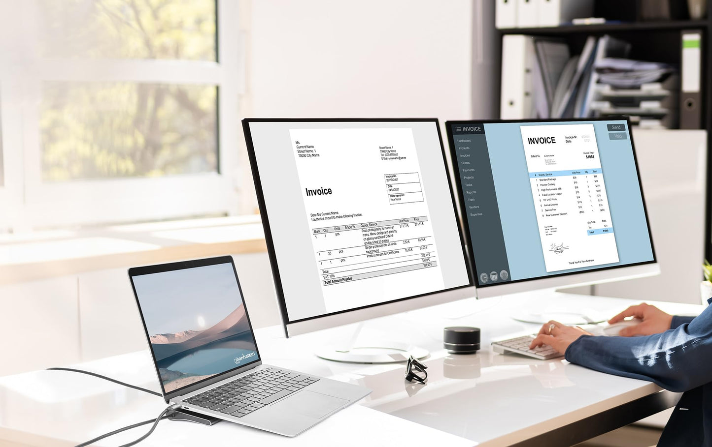 Manhattan USB-C Dock/HUB/Reader 10-Port