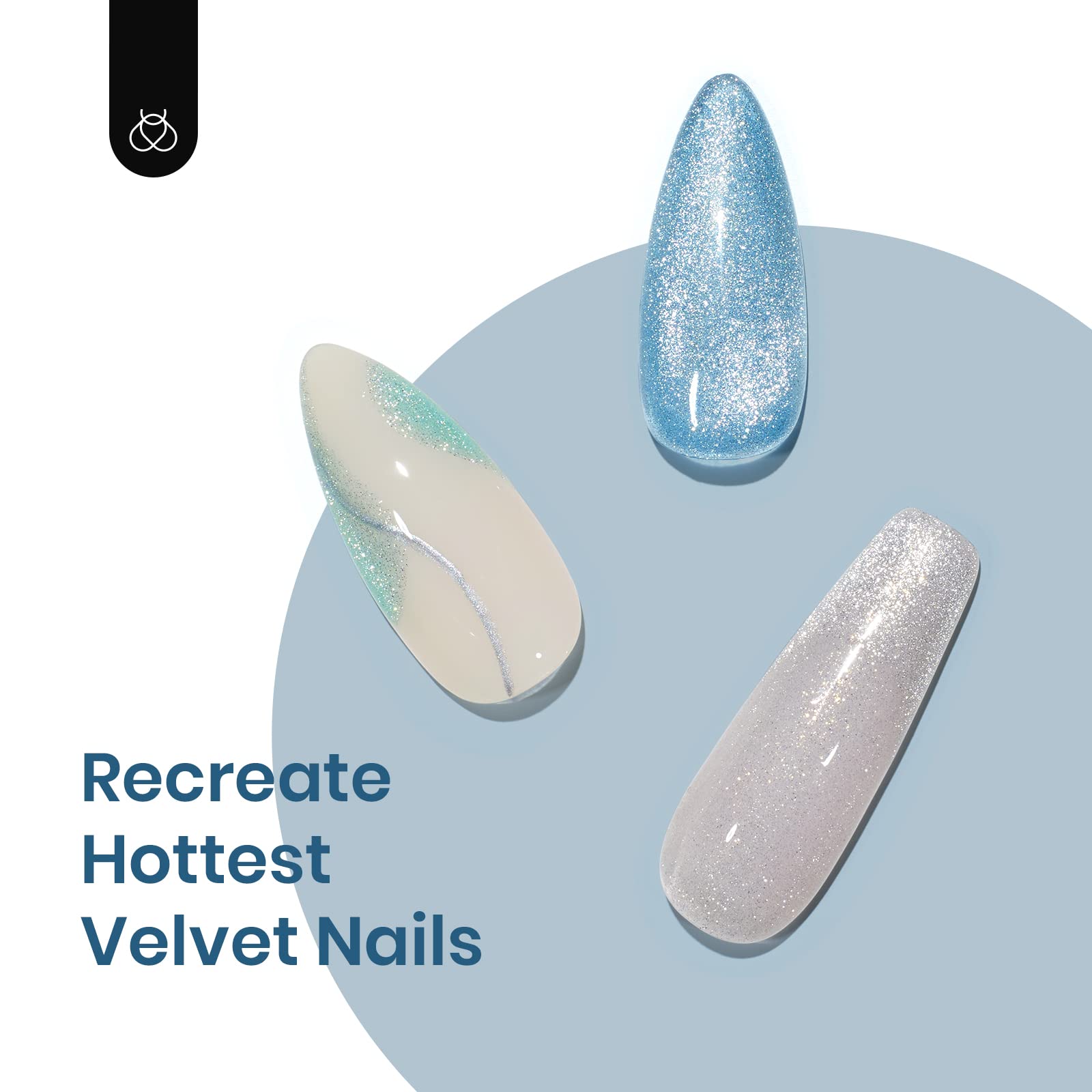 Escarabajos Kit de esmalte de uñas de gel de ojo de gato con brillo holográfico de 6 colores con imán Serie romántica de galaxias Juego de esmalte de uñas de gel con LED ultravioleta para el hogar DIY Manicura Salón de uñas Barniz Arte de uñas