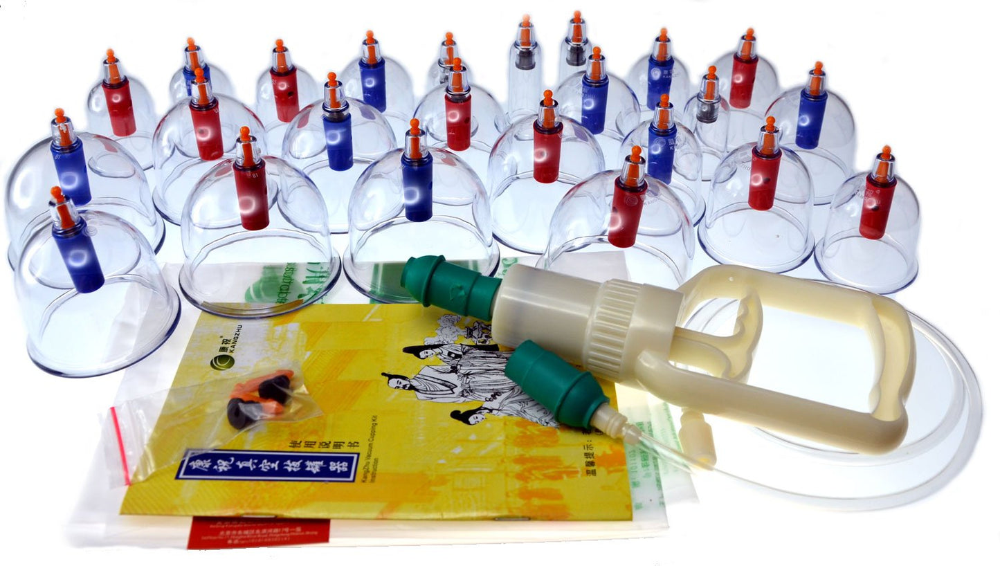 Juego de Terapia Biomagnética Kangzhu Chino con 24 Tazas
