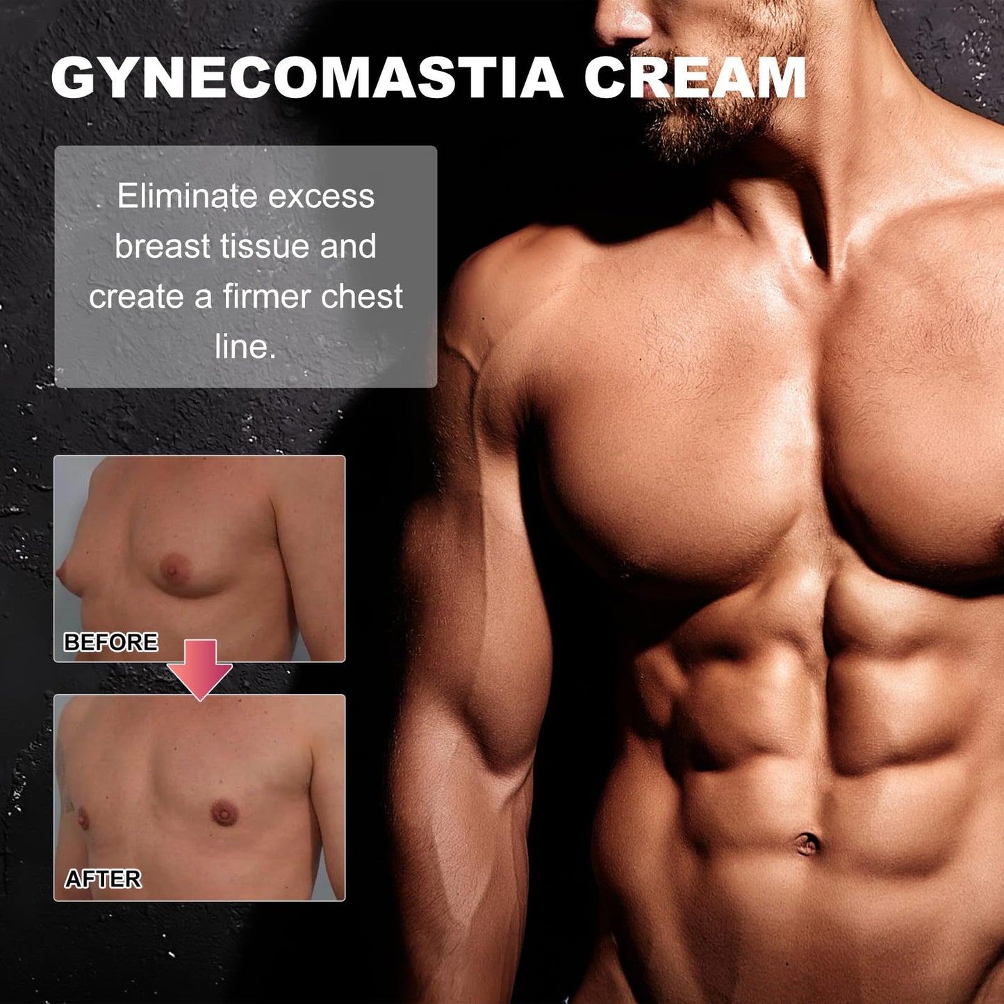 Pack de 4 Aceites para Reducir Ginecomastia, Fortalecer Músculos y Eliminar Tejido Mamario. Producto específico para hombres. Ideal para el cuidado personal. Ayuda a mejorar la apariencia física de forma natural.