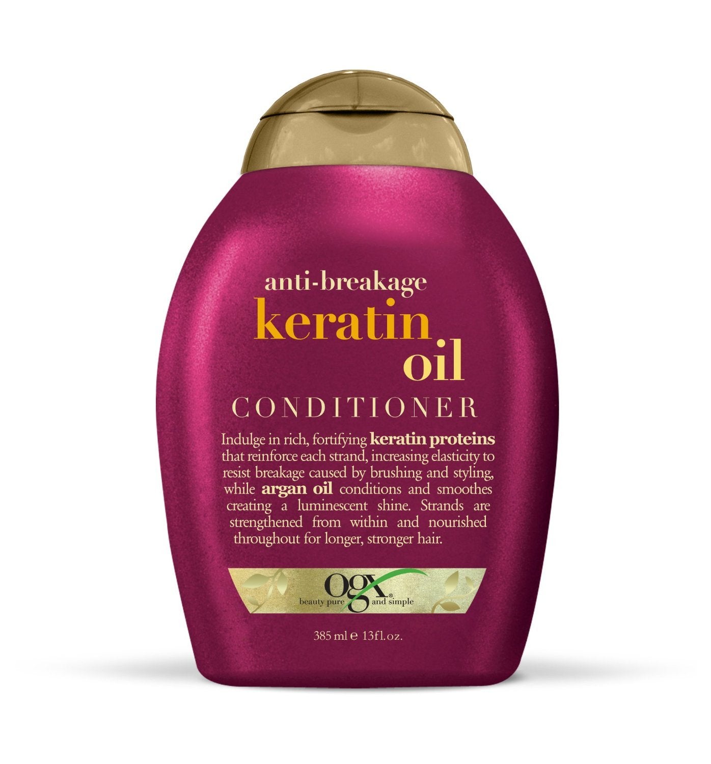 Acondicionador Keratin Oil OGX Anti-Breakage 13 Ounce Paquete Doble