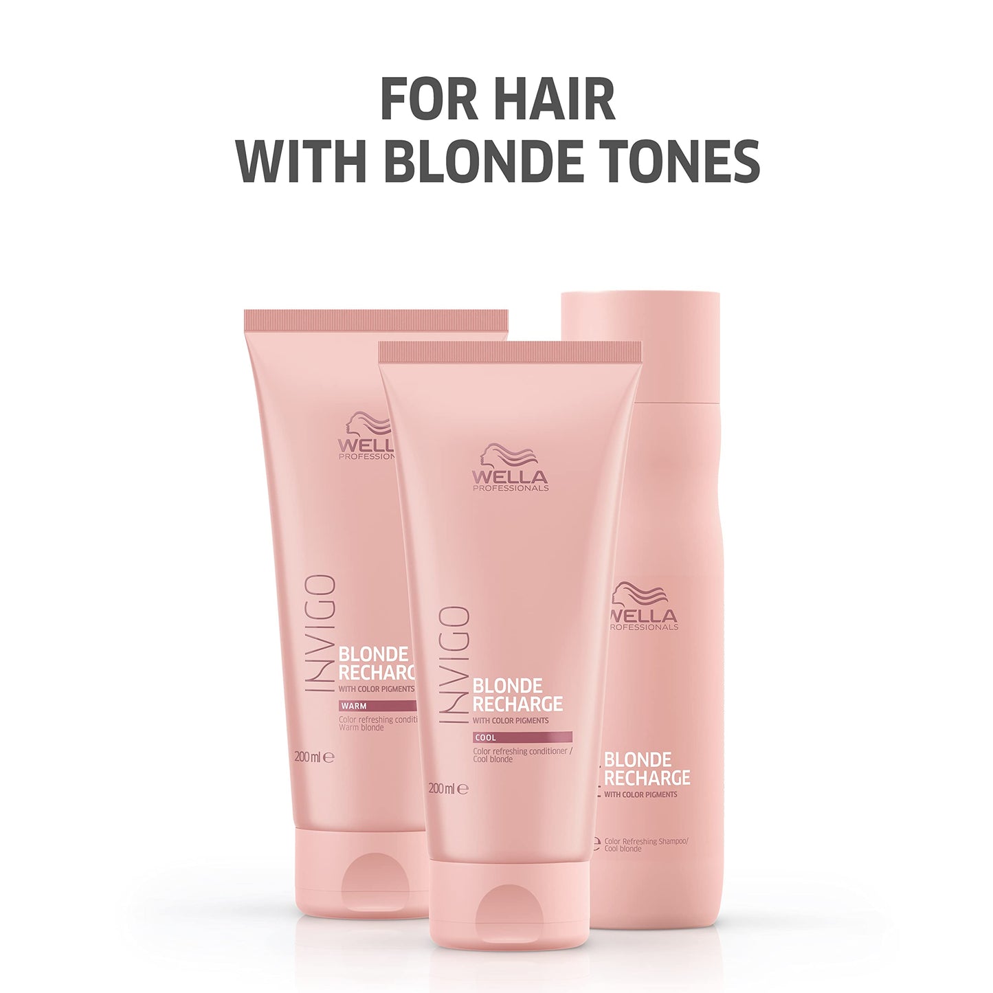 Wella Professionals Invigo Blonde Recharge Cool Conditioner, Refresh and Maintain Color, Rid Brasiness, 6.7oz