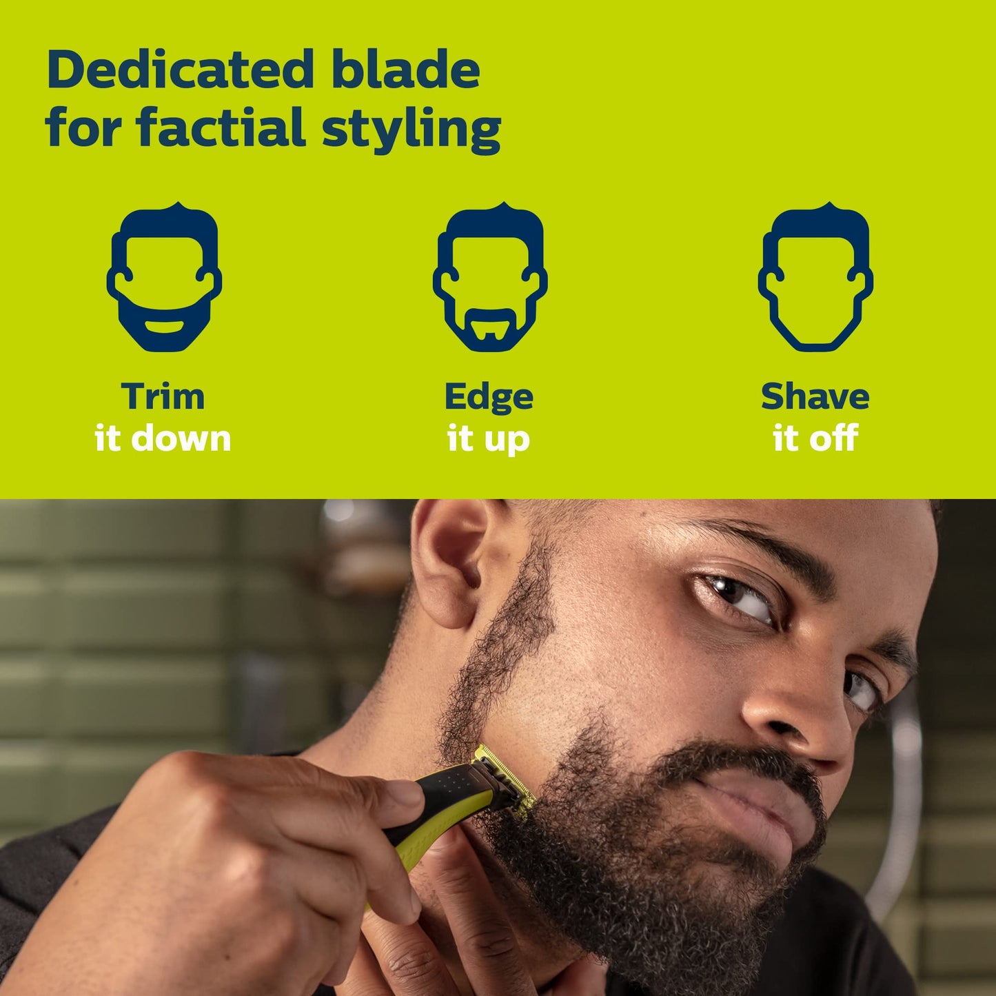 Philips Norelco Oneblade - Cuchilla de repuesto, Kit para rostro y cuerpo, Multicolor