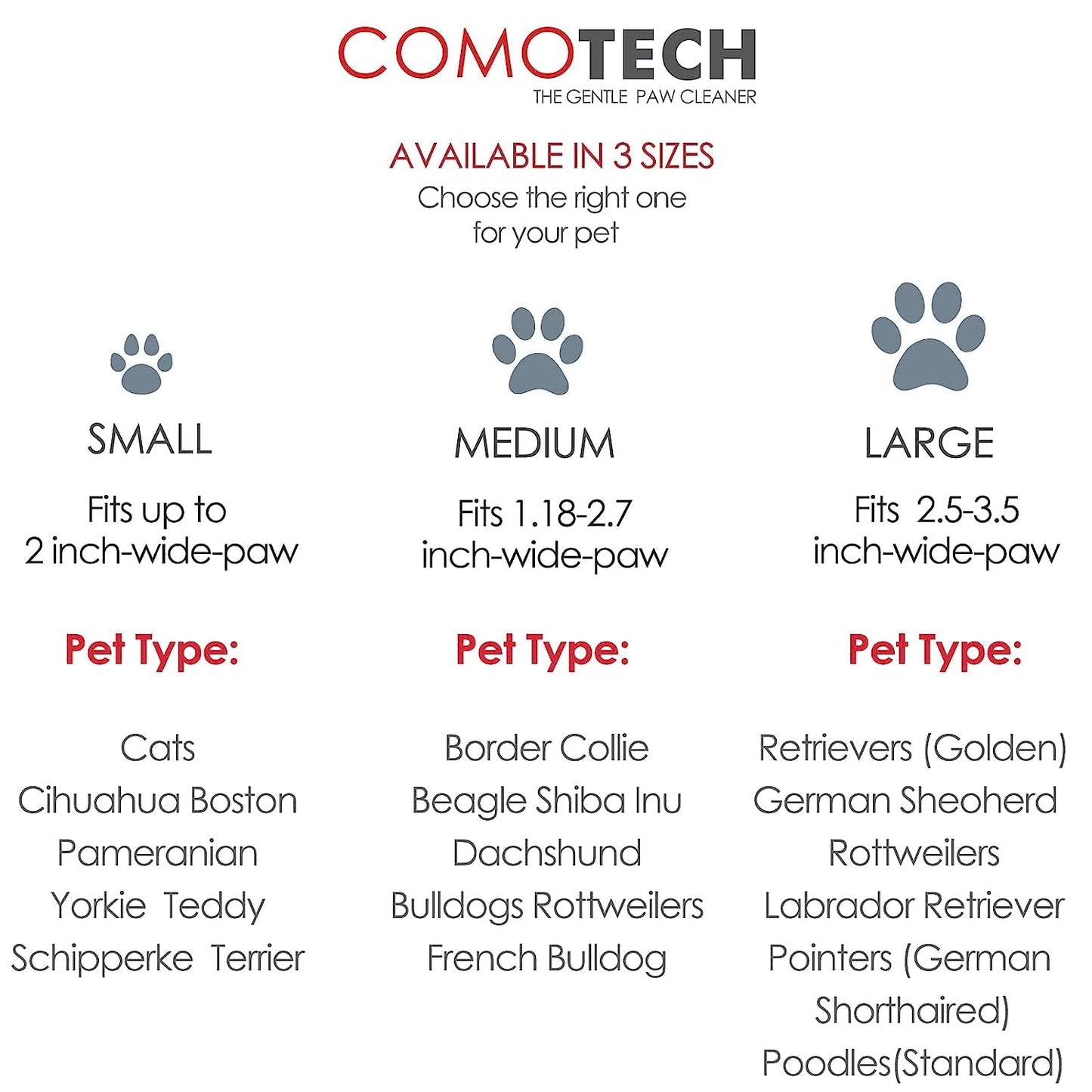 Comotech Arandela de patas, verde, grande