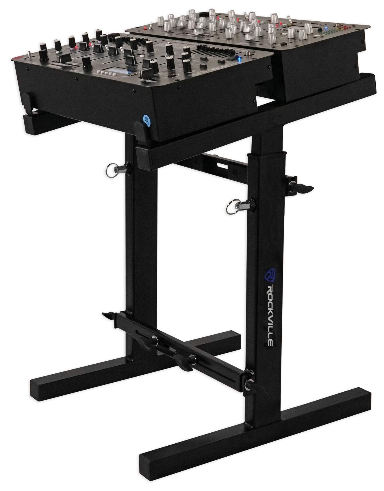 Soporte Mezclador Portátil Rockville Ajustable en Altura y Ancho