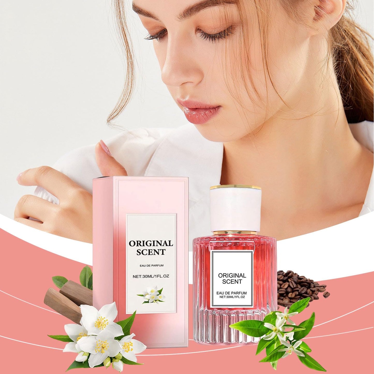 Generic Perfume de peonía mujeres Aceite de sésamo fresco Perfume mujer acción prolongada 30ML regalo San Valentín regalo