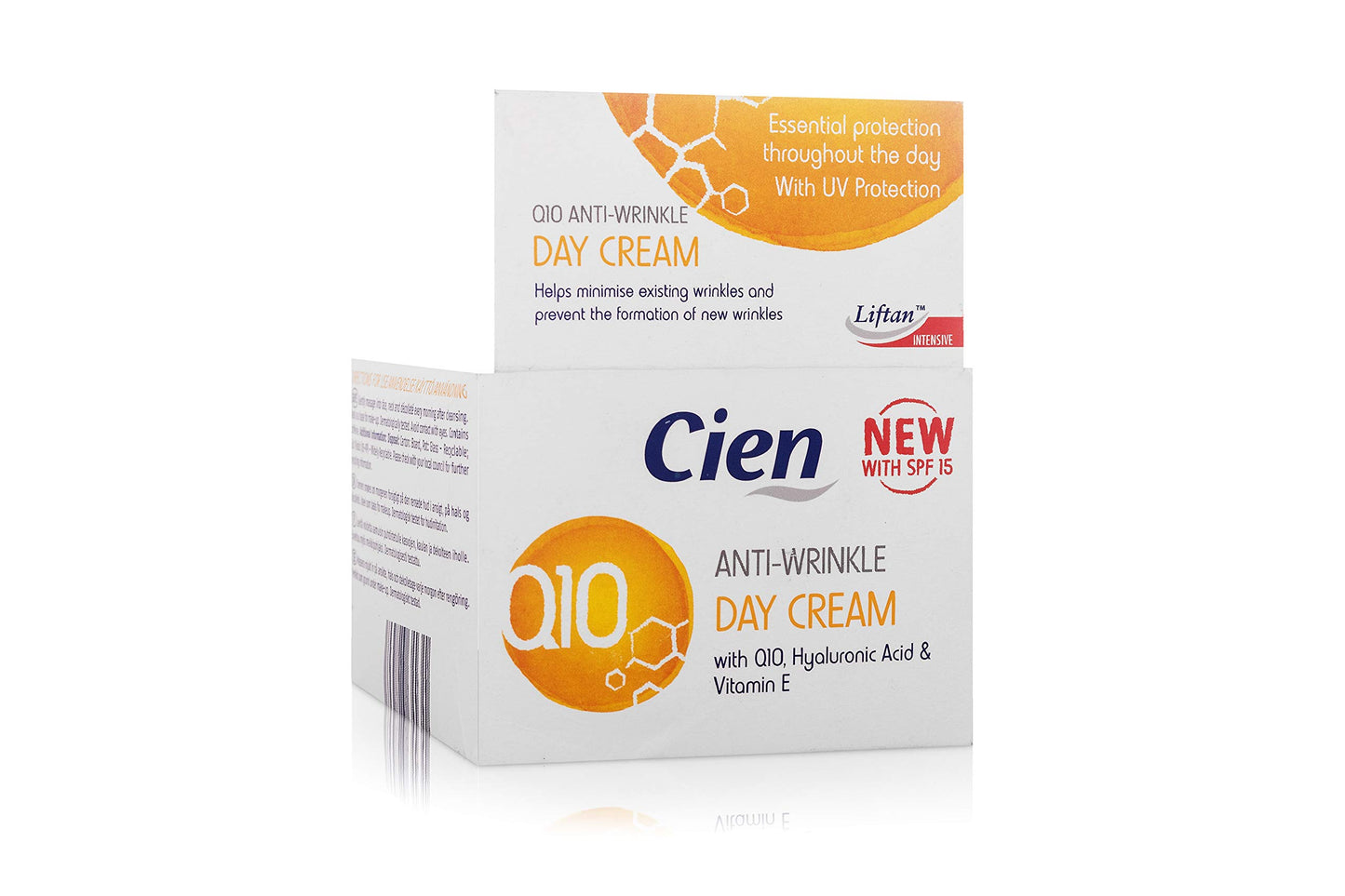 Cien Anti-Wrinkle Anti-Age Day Cream with Q10 and Vitamin E with UV Filter 50 ml by cien