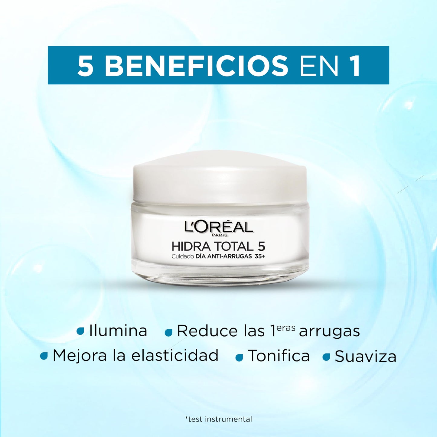 L'Oréal Paris Crema de Día Anti Arrugas Hidra Total 5 con Colágeno, 50ml