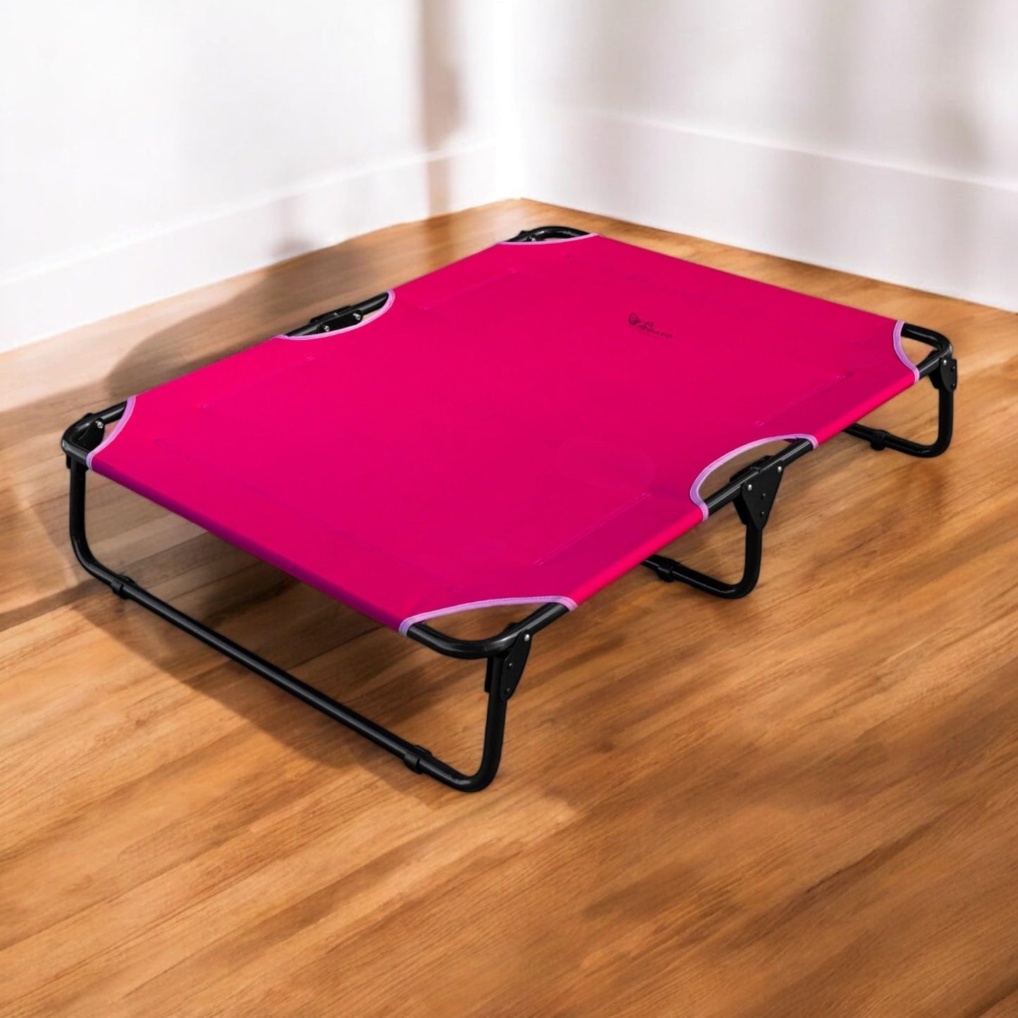 Cama Elevada PEGASO Rosa Transpirable y Lavable Extra Grande para Perro