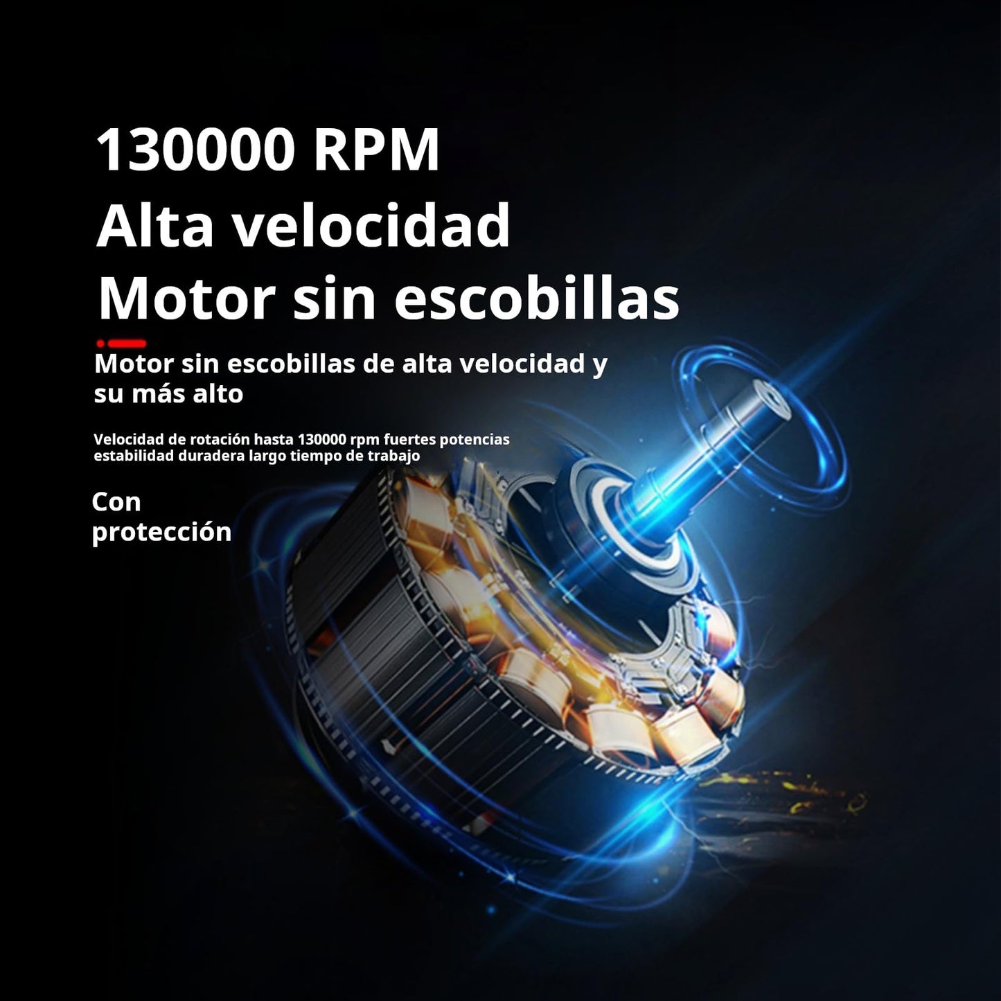 Jadeshay Mini Soplador Jet Dry, 130000 RPM de Potente Motor sin Escobillas, Soplador Turbo Jet Eléctrico Portátil Inalámbrico de Mano, Adecuado para la Limpieza de Automóviles, Teclados o Campamentos