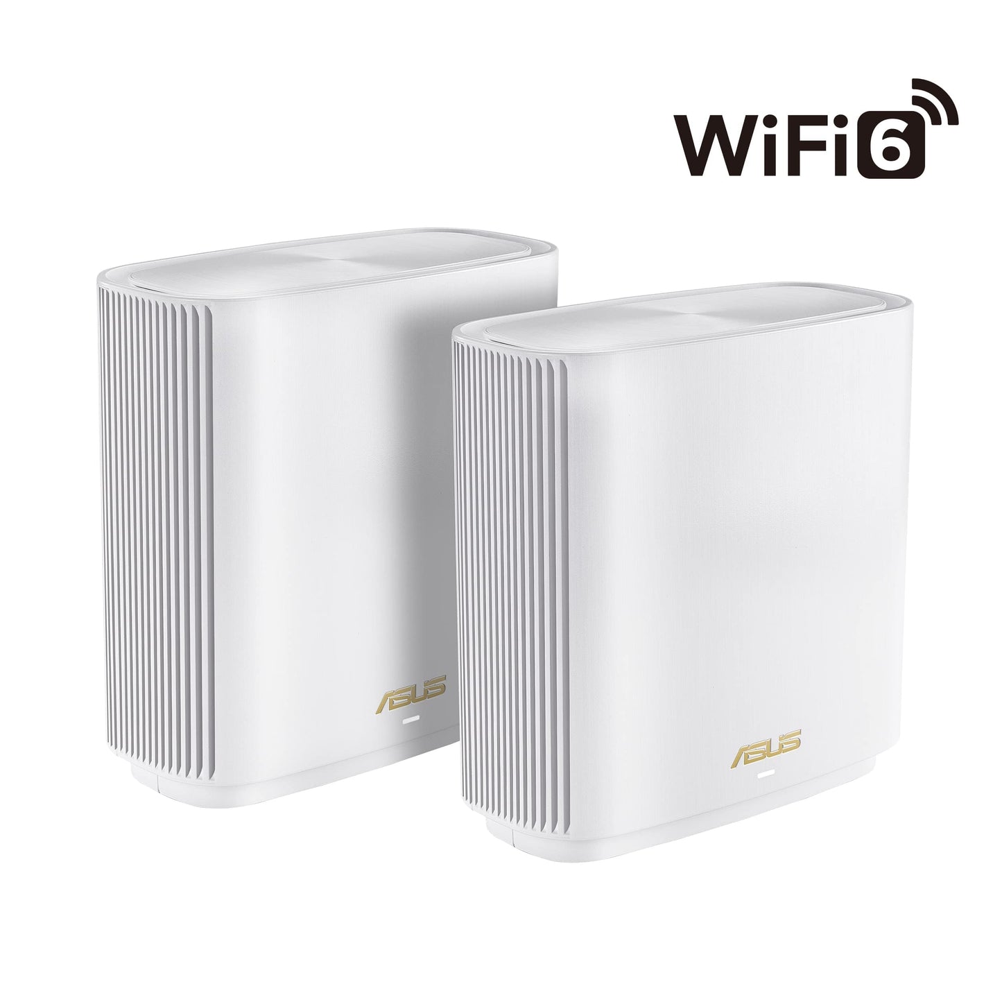 ASUS ZenWiFi XT9 AX7800 Tri-Band WiFi6 Mesh WiFiSystem (paquete de 2), 802.11ax, hasta 5700 pies cuadrados y 6+ habitaciones, AiMesh, blanco (reacondicionado)