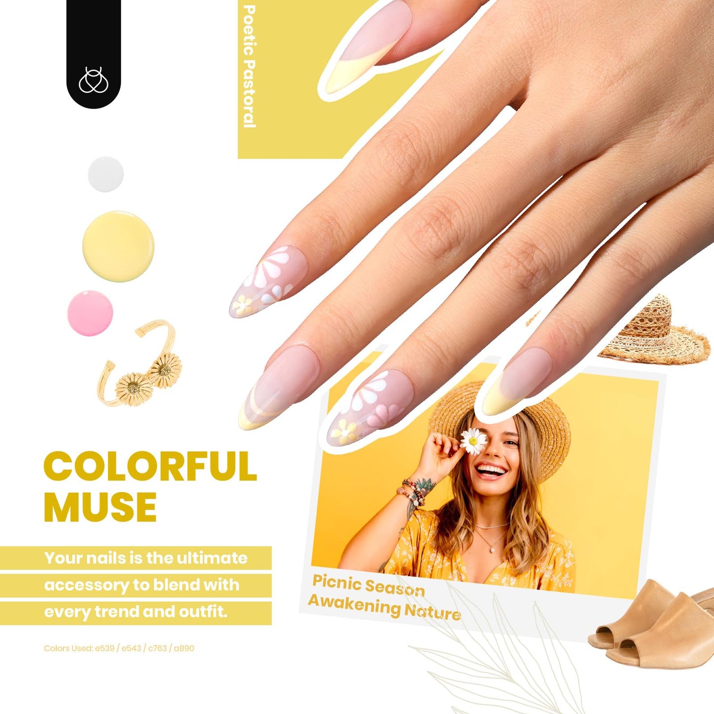 Escarabajos Esmalte en Gel 44 PCS Esmalte en Gel Set - 36 Colores Esmalte en Gel Set Capa Base Brillante Mate y Brillante Capa Superior Colección Muse Colorida Regalos para Mujeres Verano