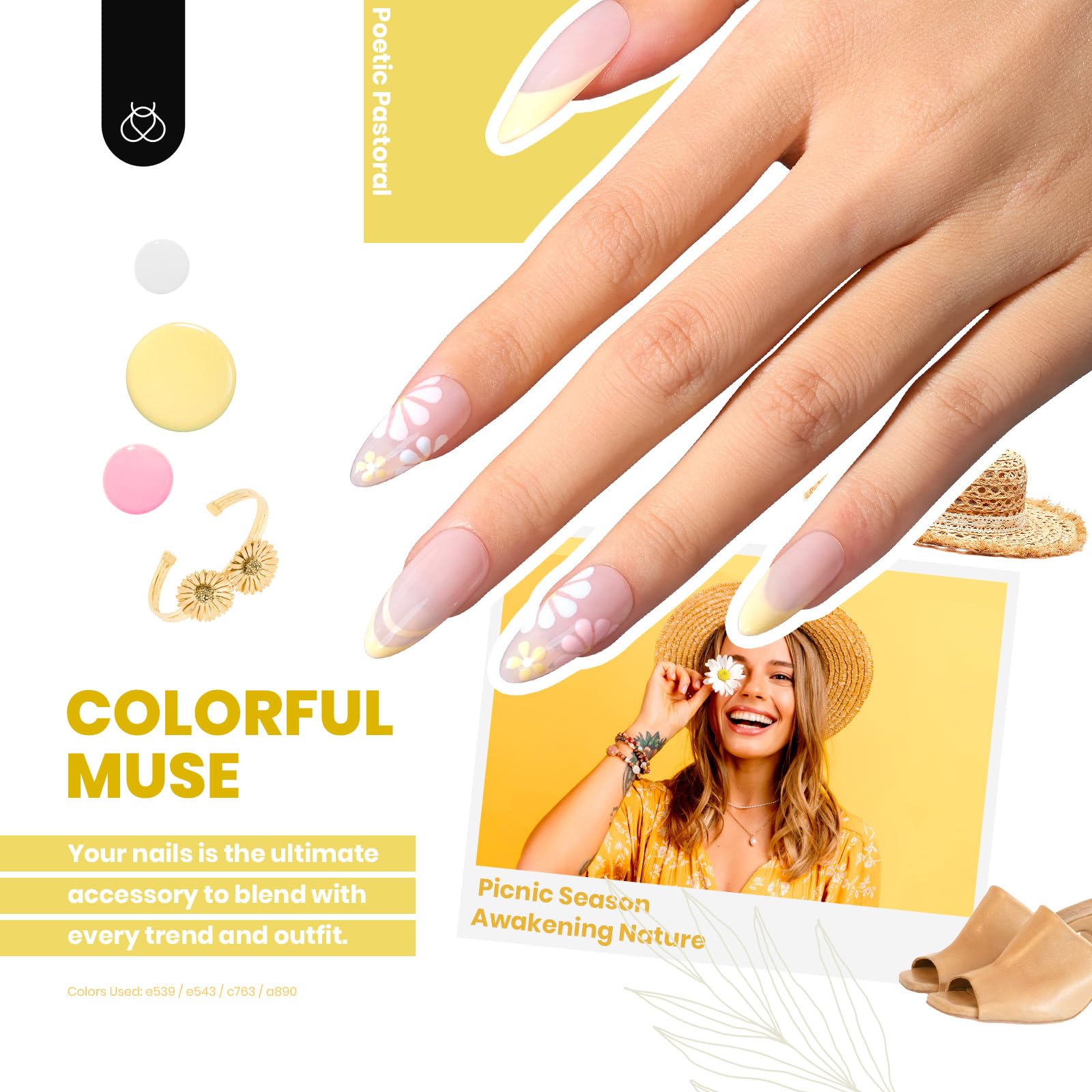 Escarabajos Esmalte en Gel 44 PCS Esmalte en Gel Set - 36 Colores Esmalte en Gel Set Capa Base Brillante Mate y Brillante Capa Superior Colección Muse Colorida Regalos para Mujeres Verano