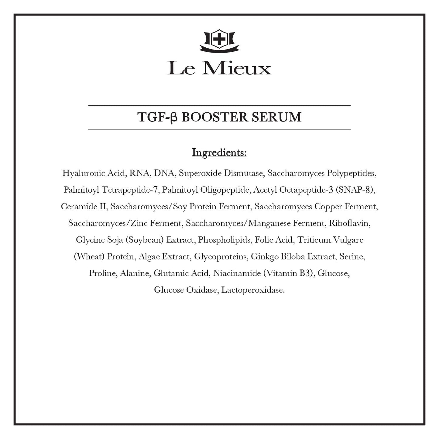 Le Mieux TGF-B Booster, 1 Ounce