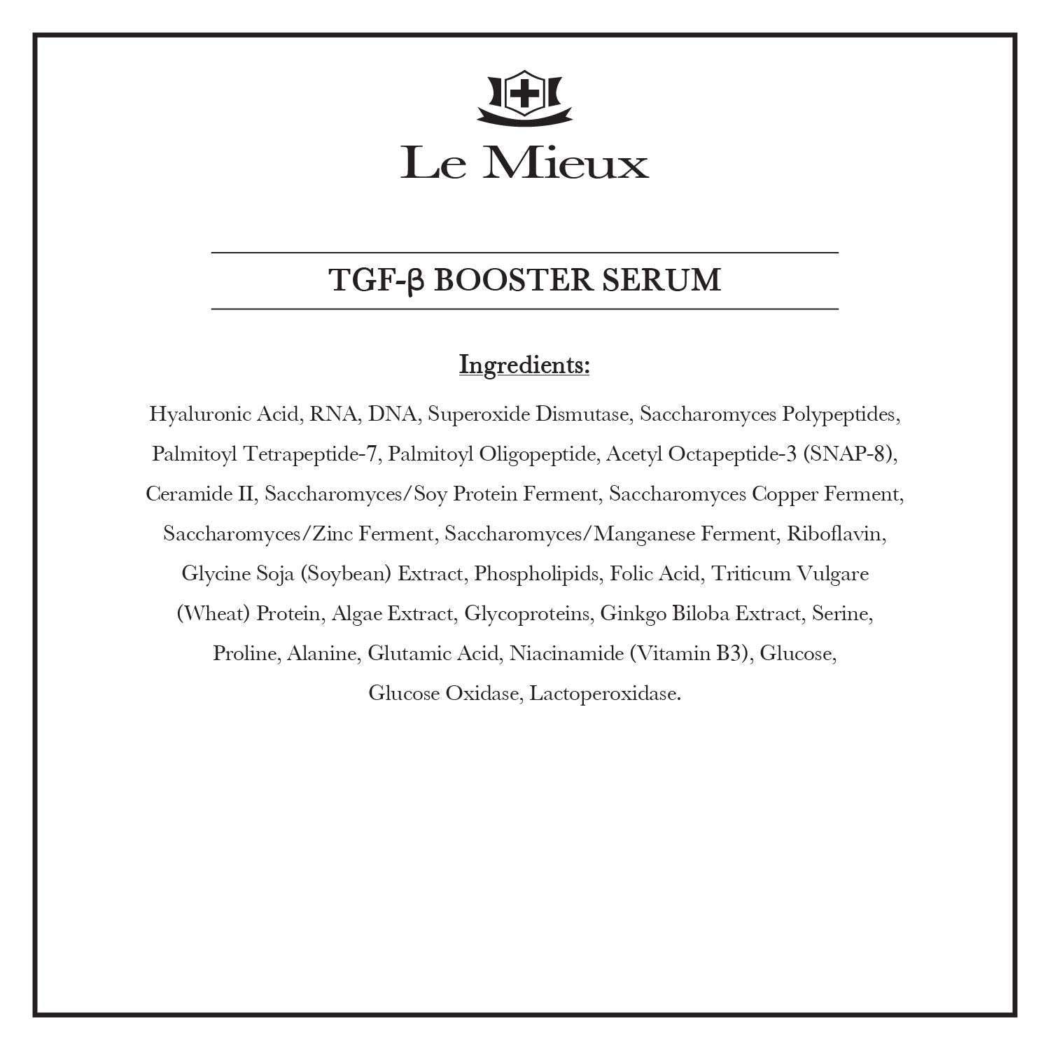 Suero Le Mieux TGF-B Una Onza