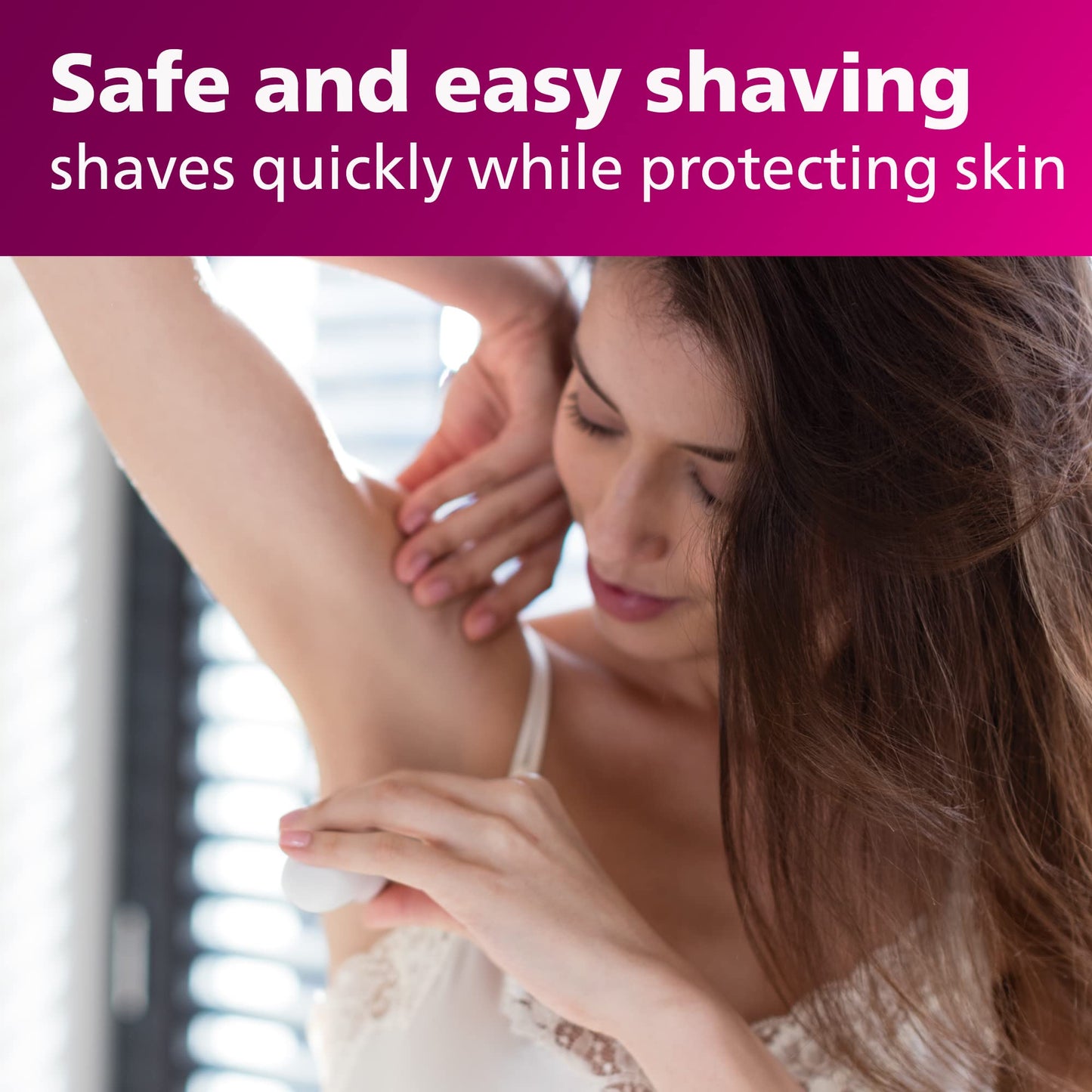 Philips SatinShave Essential Women’s Electric Shaver for Legs, Cordless (HP6306)