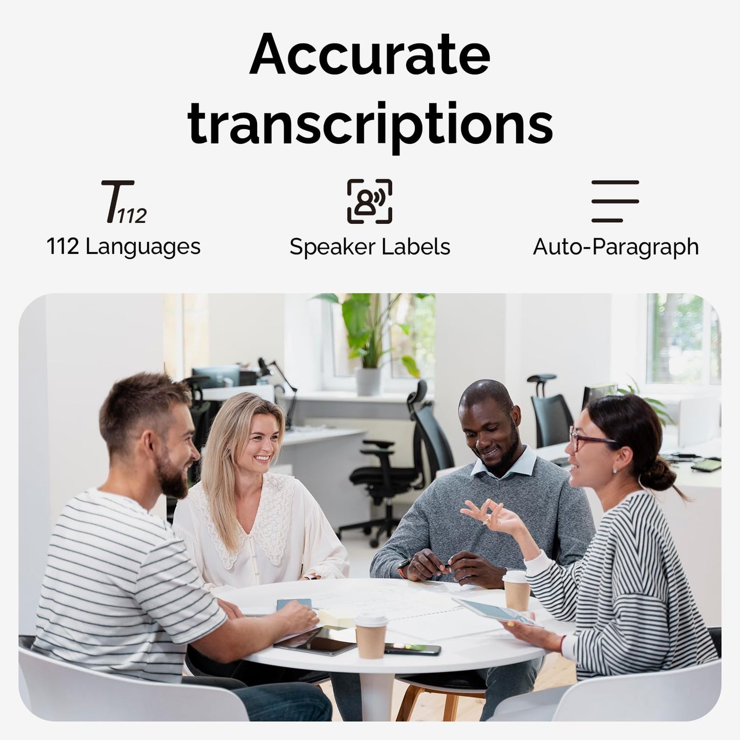 PLAUD Grabadora de Voz Note IA - Transcribe y Resume con tecnología de IA - Soporta 112 Idiomas, 64GB de Memoria, Control de reunión con App, lección, Llamada, entrevista (Funda Incluida)