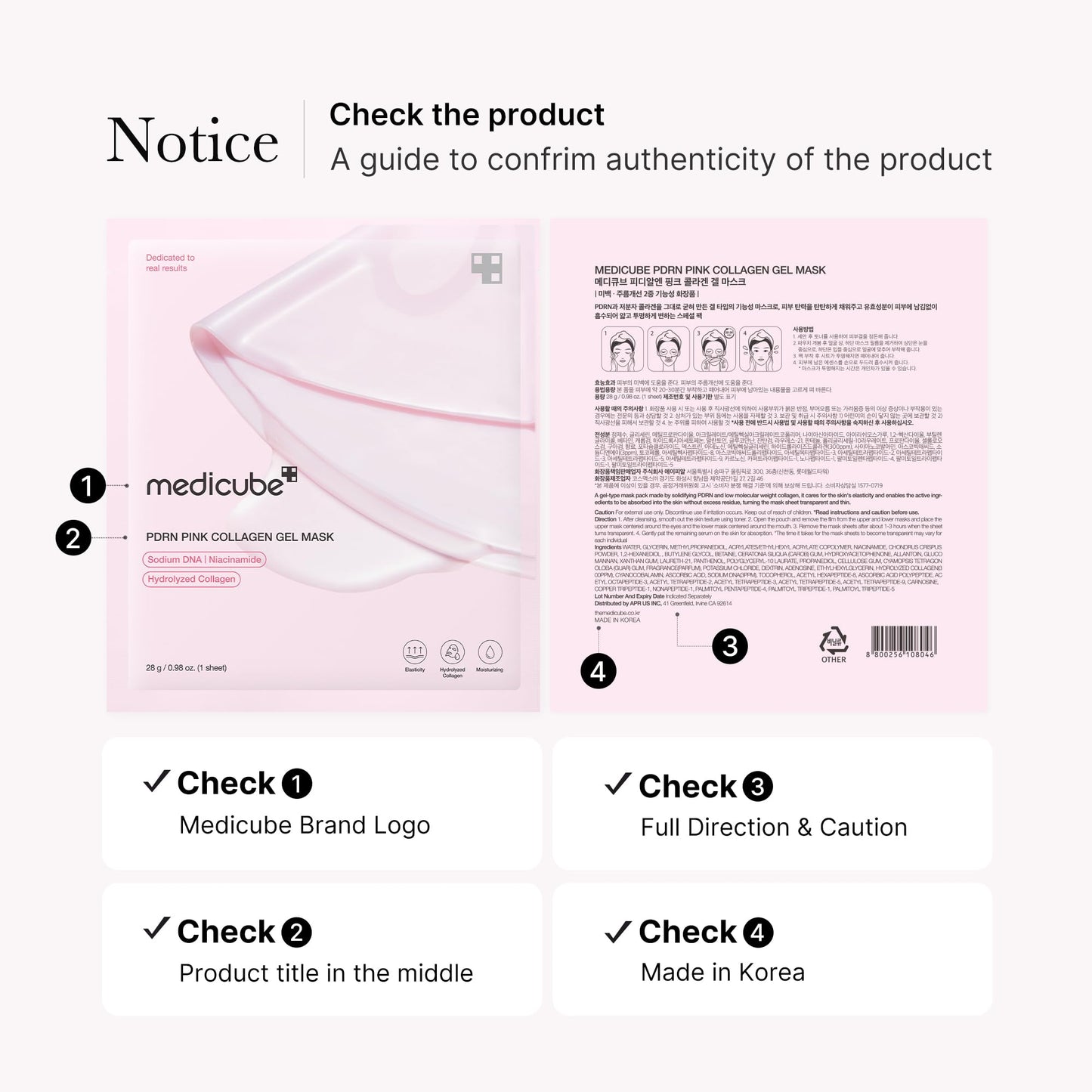 Medicube Salmon Dna Pdrn Máscara De Gel De Gelatina De Colágeno Rosa | Mascarilla De Noche Para Piel Brillante De Vidrio- Elasticidad, Hidratación, Reafirmante E Hidratante | Cuidado D