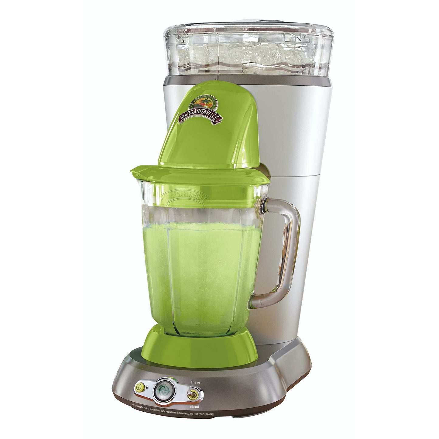 Margaritaville Bahamas - Máquina de margarita congelada de doble modo para uso doméstico con mezclador sin cerebro y jarra de 30 onzas, acero inoxidable