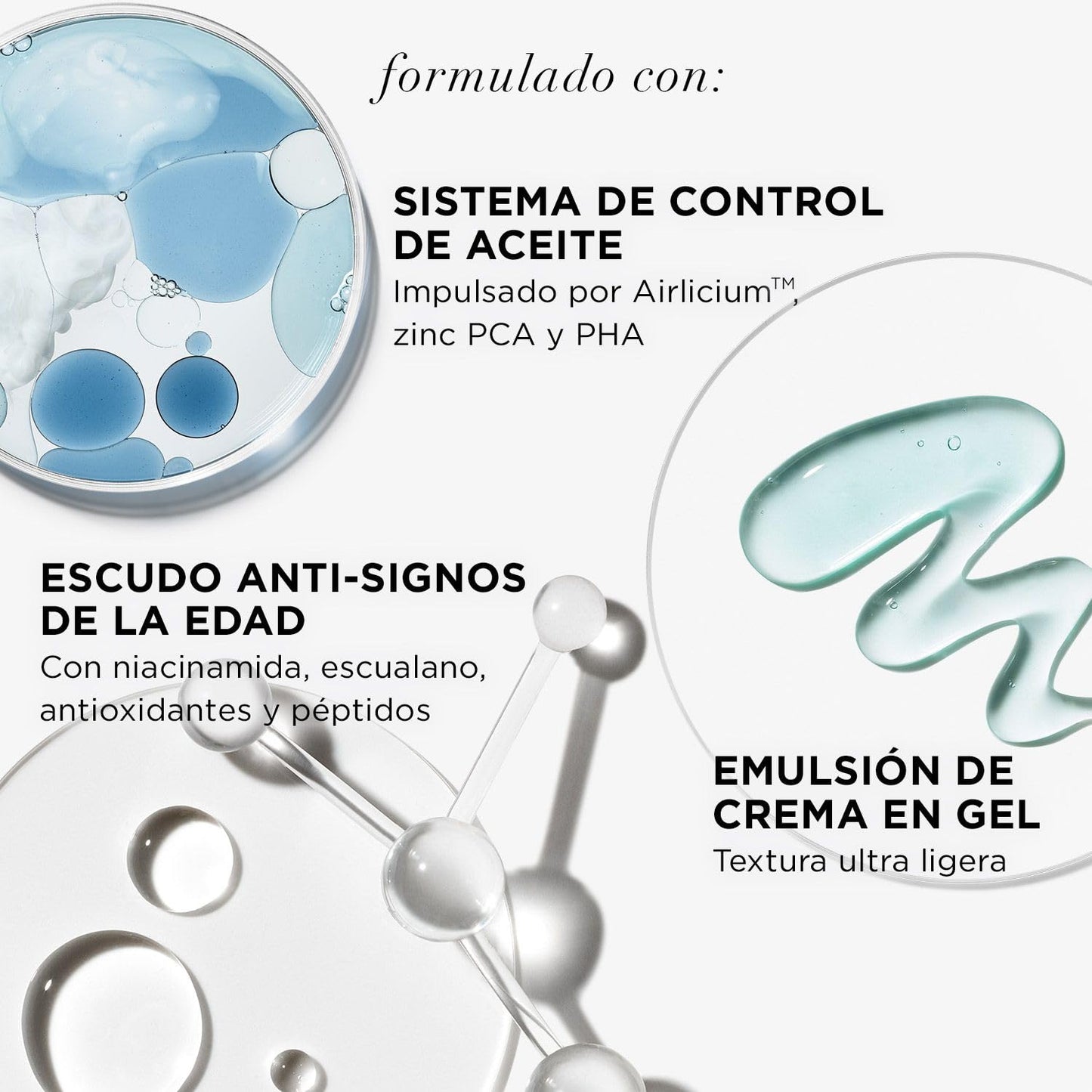 It Cosmetics Confidence in a Gel Oil Control Cream, Gel Hidratante Facial, Reduce el Brillo y la Apariencia de Poros Grandes con Niacinamida, Vitamina E y Péptidos, 60 ml