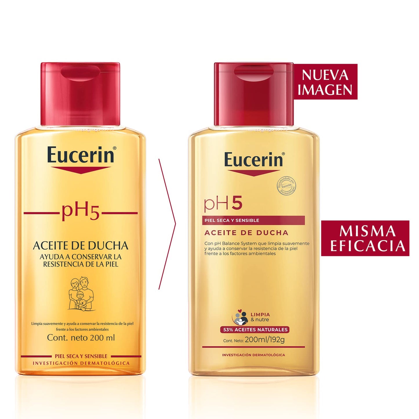 Eucerin Ph5 Aceite de Ducha para Piel Sensible o Seca, 200 ml
