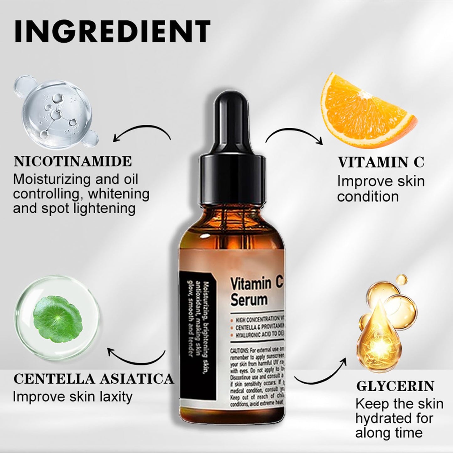 Fuxvao Crema de Baba de Caracol Original, Suero facial con vitamina C, Crema hidratante diaria en gel con mucina de caracol al 92%, Suero de mucina de caracol, Crema de Caracol, Crema nutritiva de