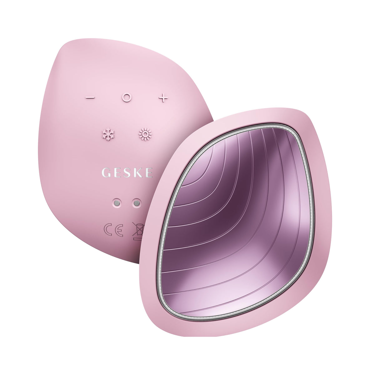 GESKE | SmartAppGuided™ Sonic Warm & Cool Mask | 9 en 1 | Máscara facial LED de belleza | Espectro LED completo y terapia de luz roja | Calor/frío | Mayor absorción de productosl | masajeador facial