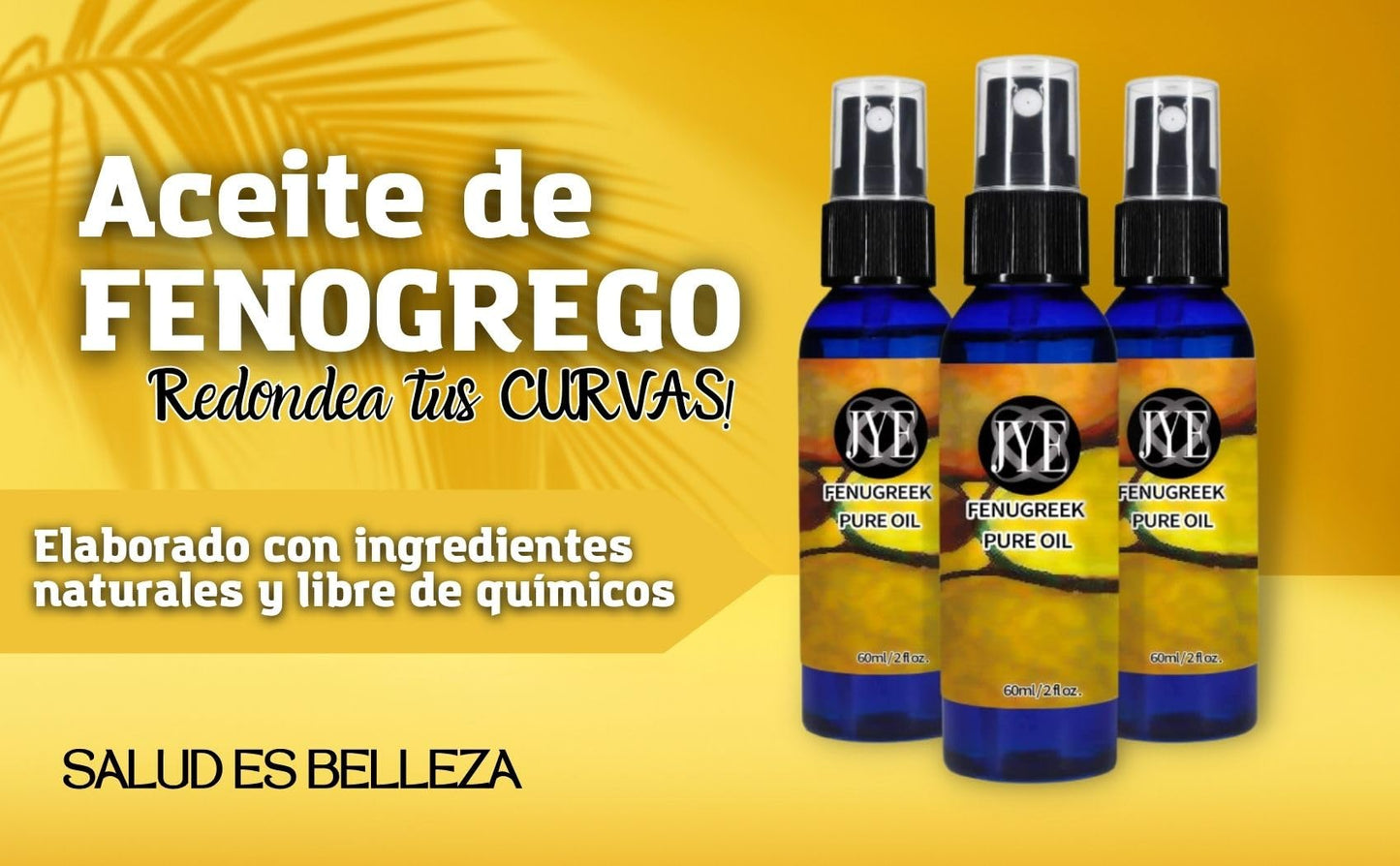 Aceite de Fenogreco JYE Natural Hidratante y Reafirmante