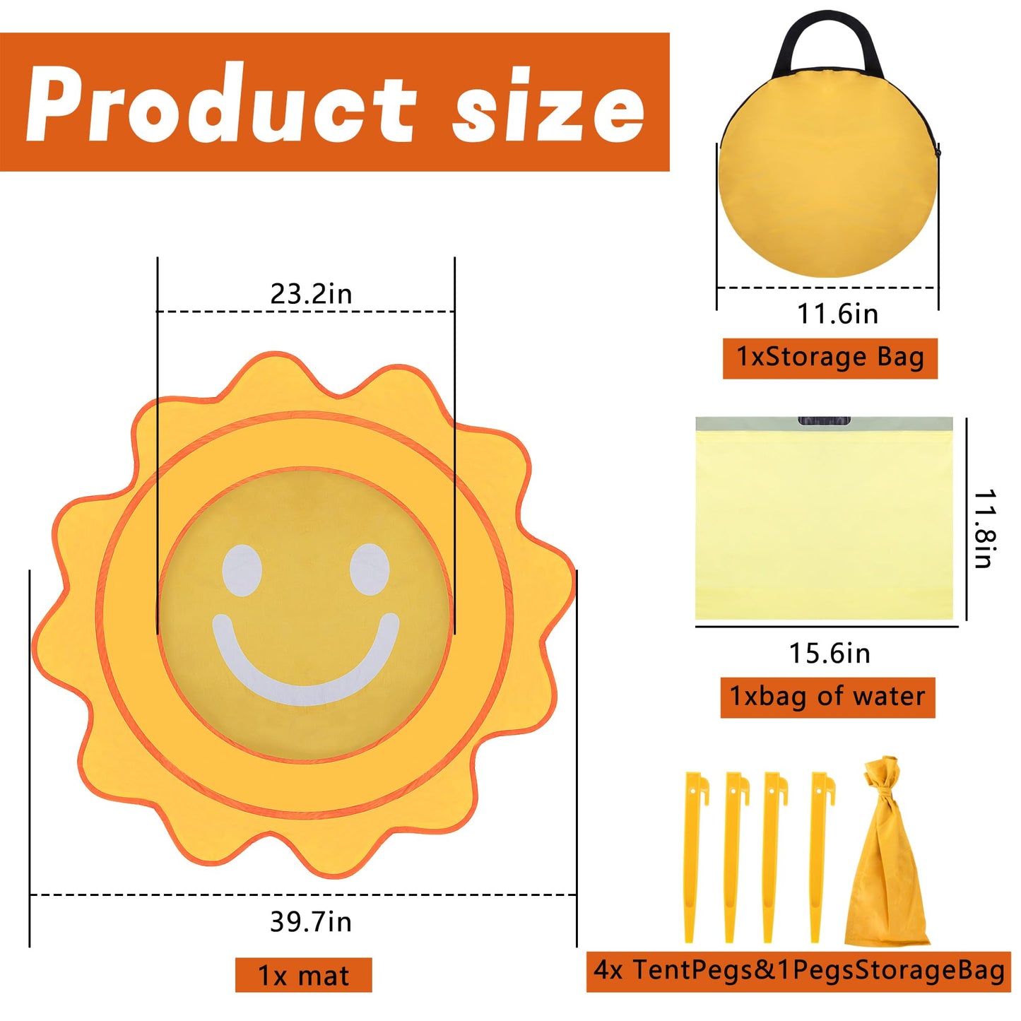 Piscina Desplegable Portátil RunNico Azul con Bolsa de Agua para Niños Pequeños