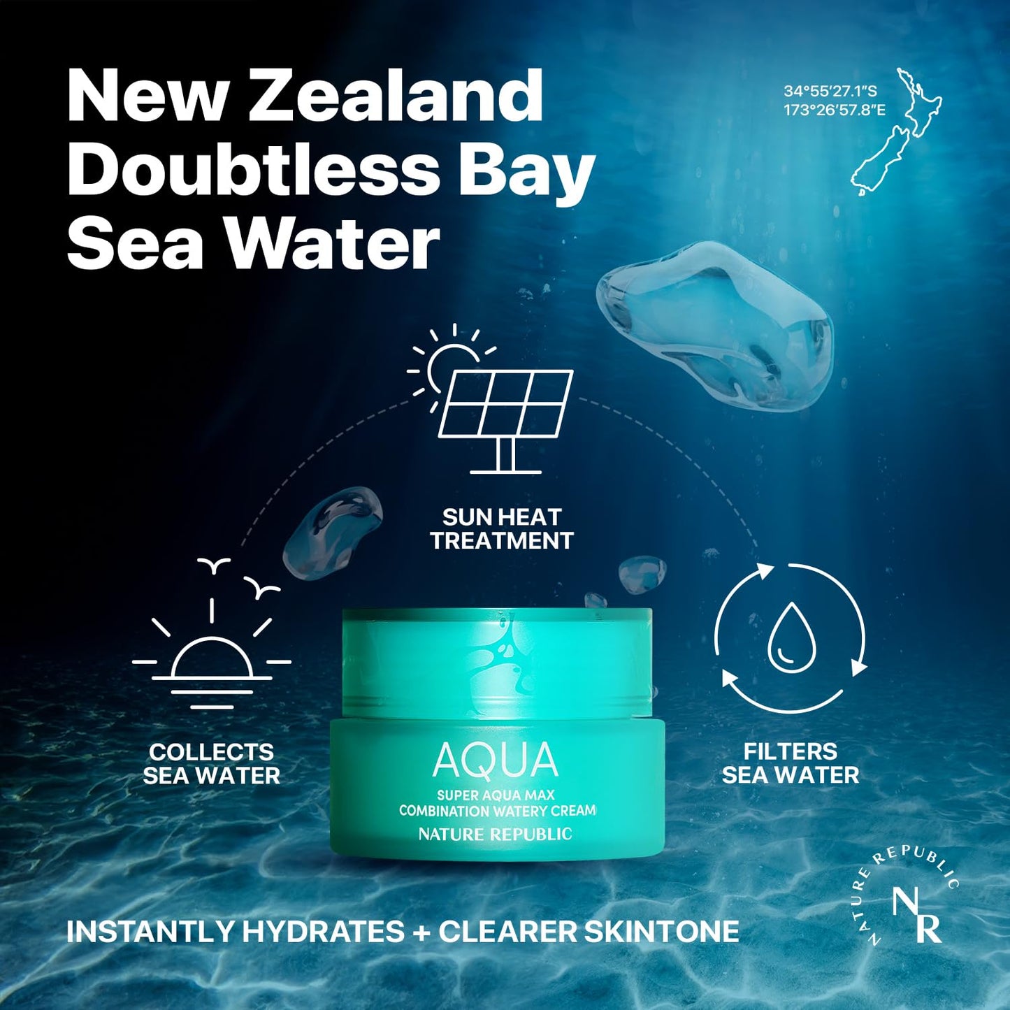 Nature Republic Super Aqua Max Combination Watery Cream, 2015, 2.08 Ounce